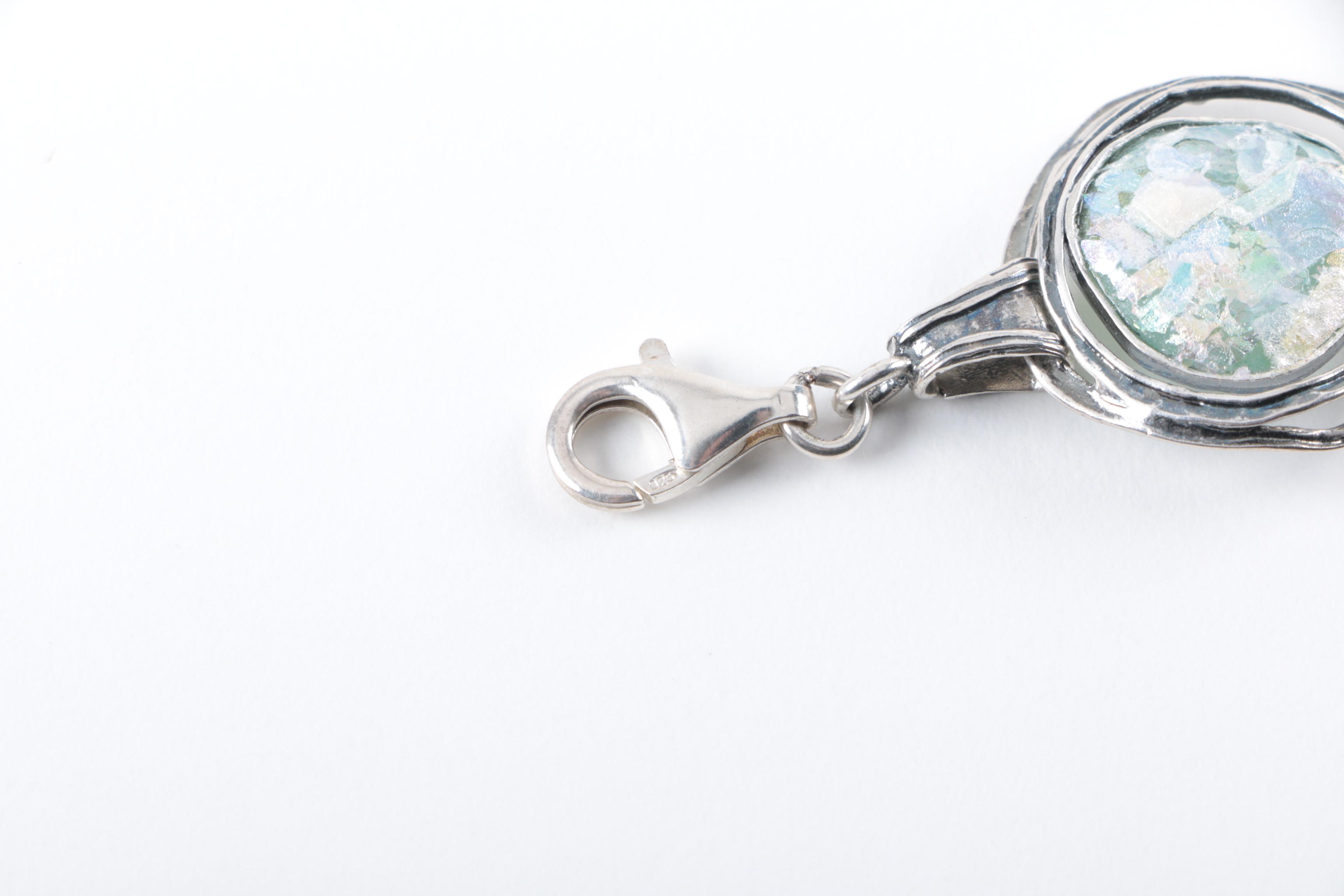 Sterling Silver Jewelry Selection Featuring Dichroic Glass