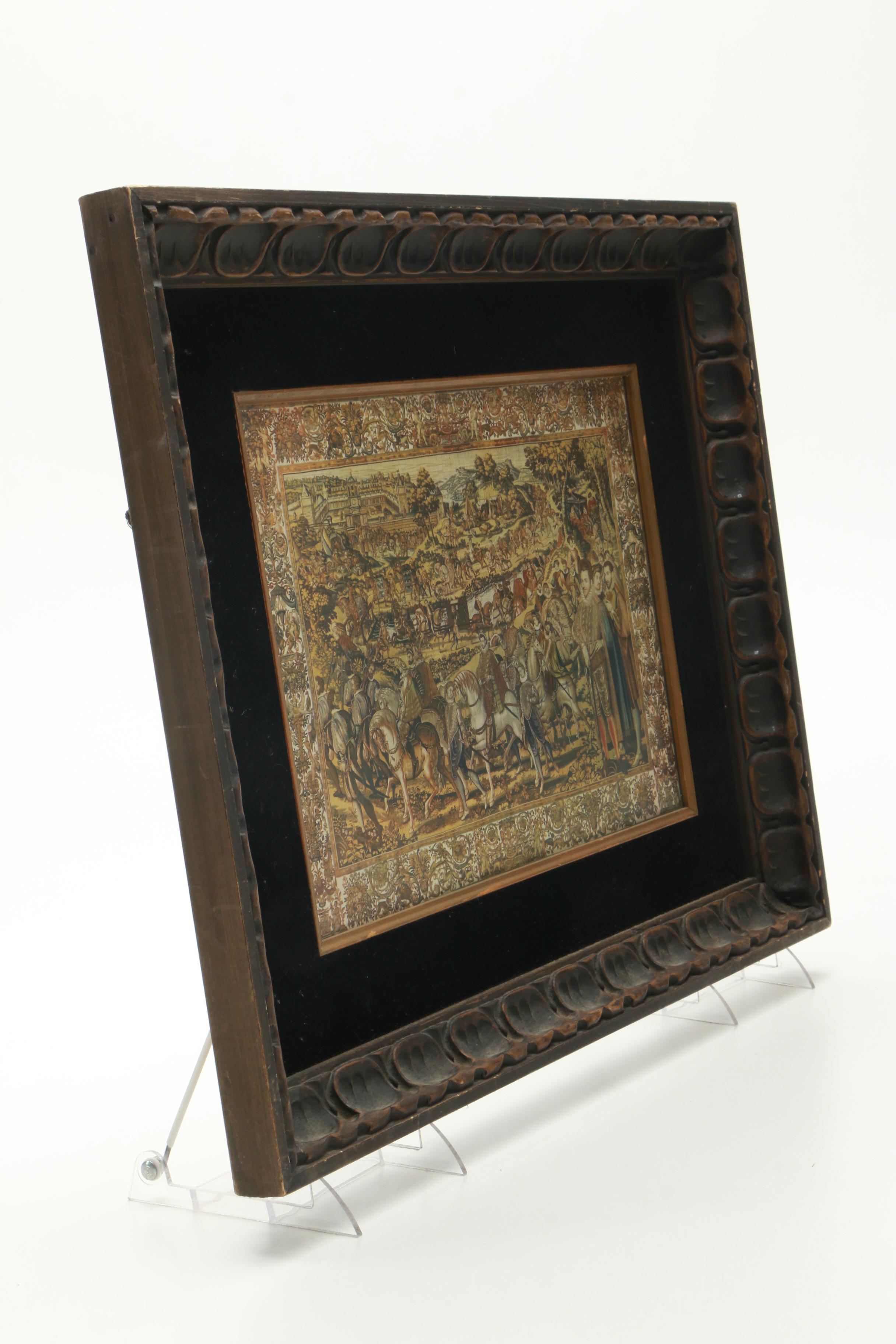 Metzograph on Paper after "The Royal Progress" of the Valois Tapestries