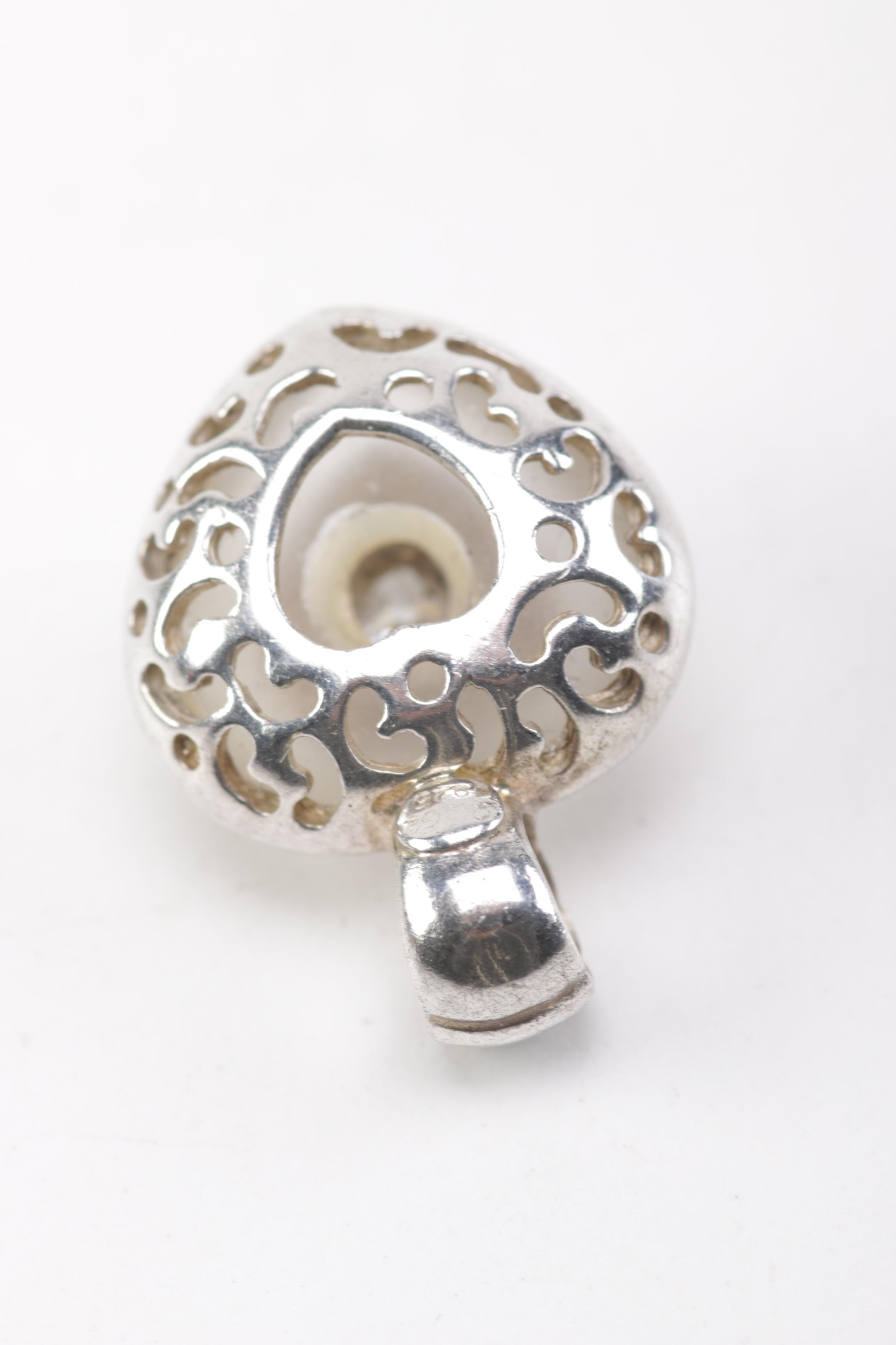 Sterling Silver Jewelry Featuring Druzt Quartz and Dyed Pink Cultured Pearls