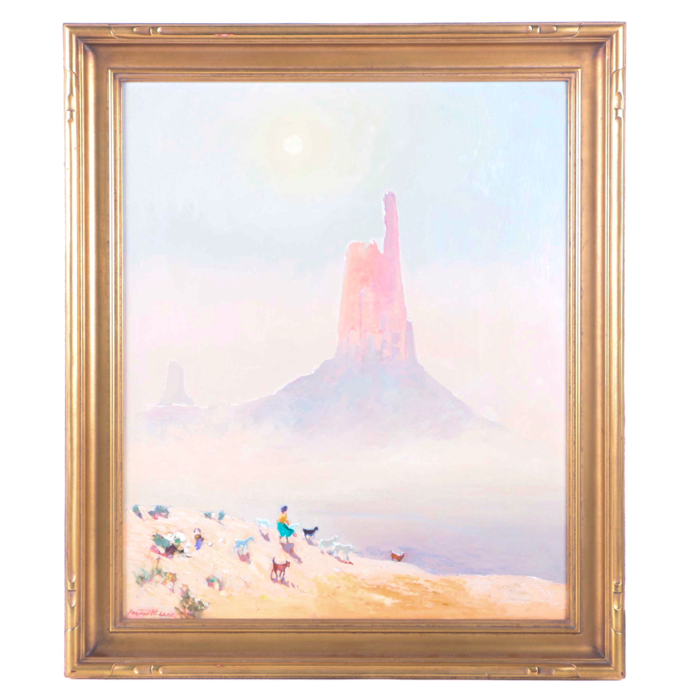 Fremont Ellis Oil Painting on Canvas "Sandstorm"