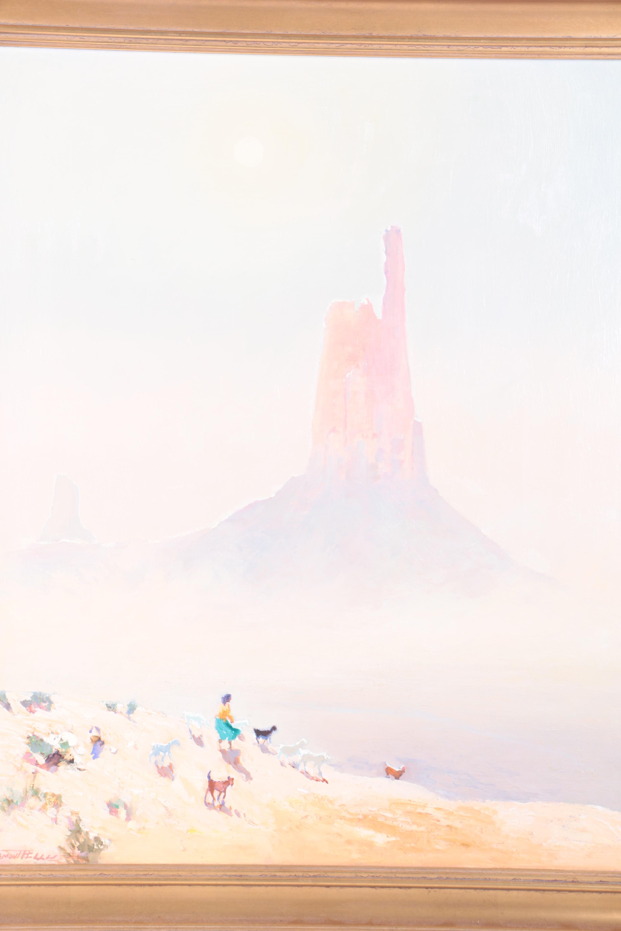 Fremont Ellis Oil Painting on Canvas "Sandstorm"