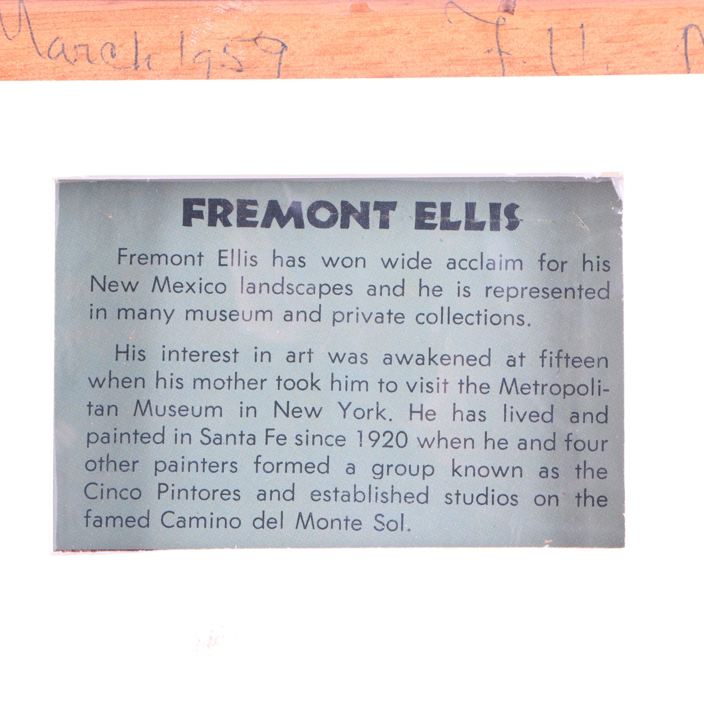 Fremont Ellis Oil Painting on Canvas "Sandstorm"