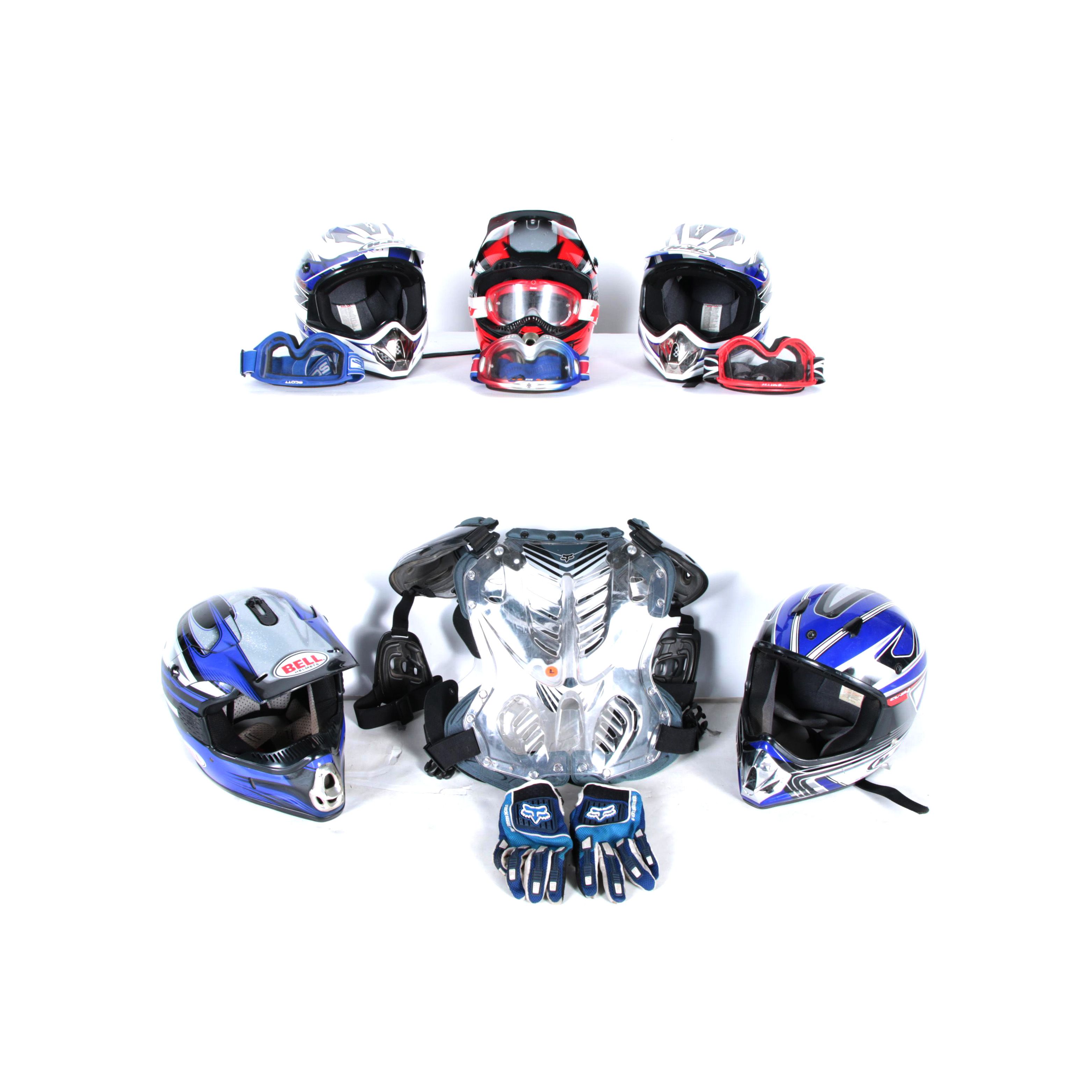 Helmets, Other Motocross Protective Gear