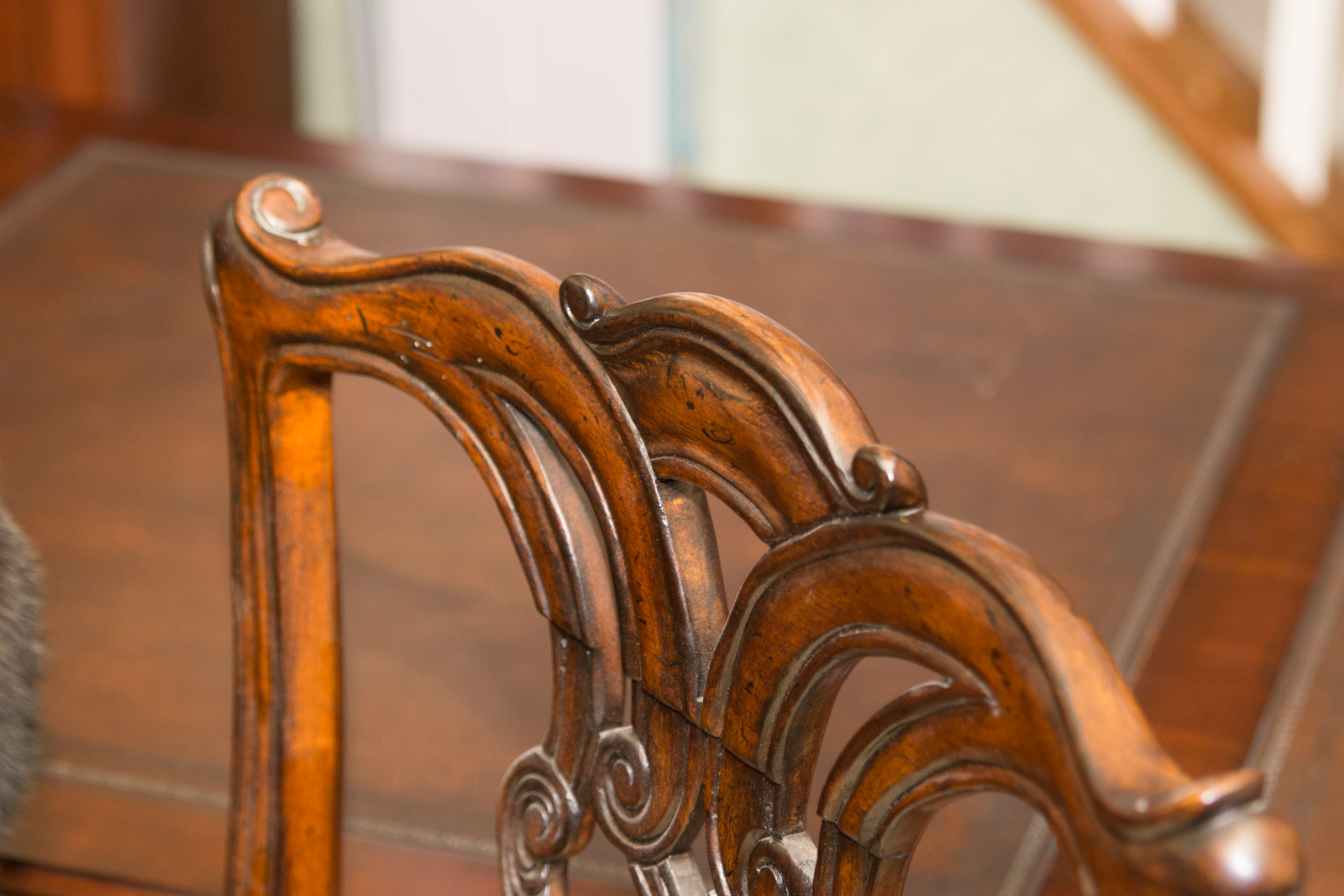 Hooker Furniture "Seven Seas" Collection Chippendale Style Mahogany Desk