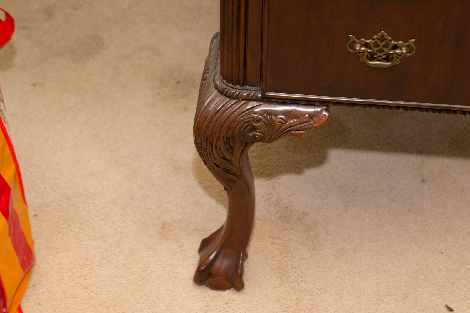 Hooker Furniture "Seven Seas" Collection Chippendale Style Mahogany Desk