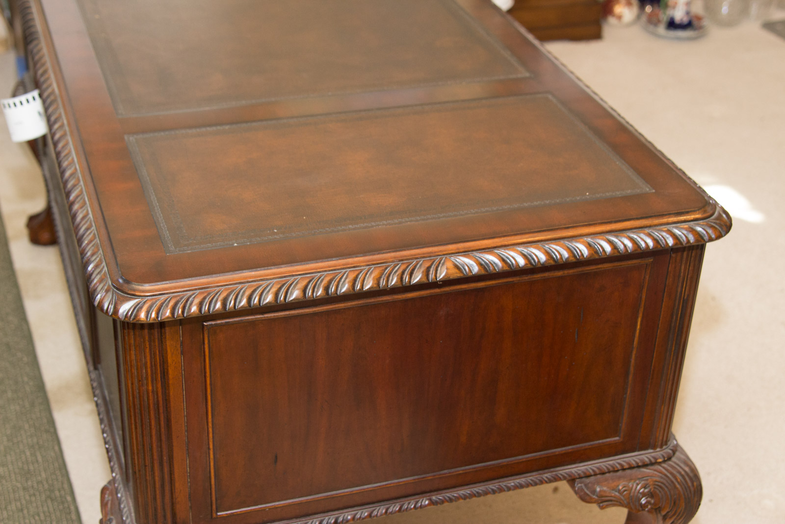 Hooker Furniture "Seven Seas" Collection Chippendale Style Mahogany Desk