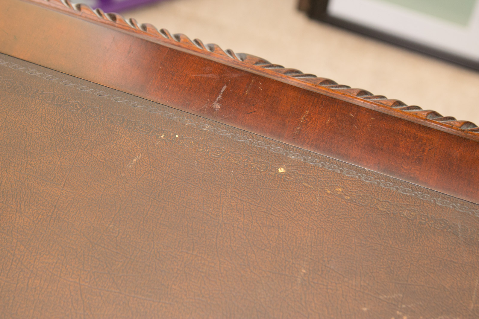 Hooker Furniture "Seven Seas" Collection Chippendale Style Mahogany Desk