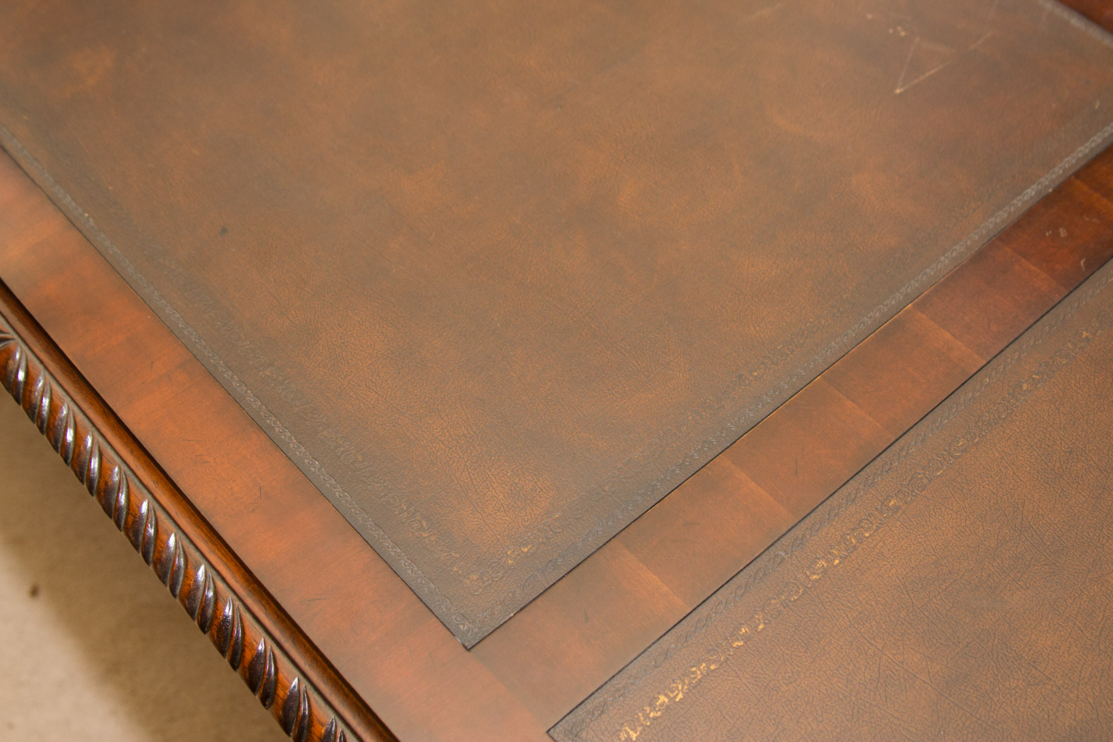 Hooker Furniture "Seven Seas" Collection Chippendale Style Mahogany Desk