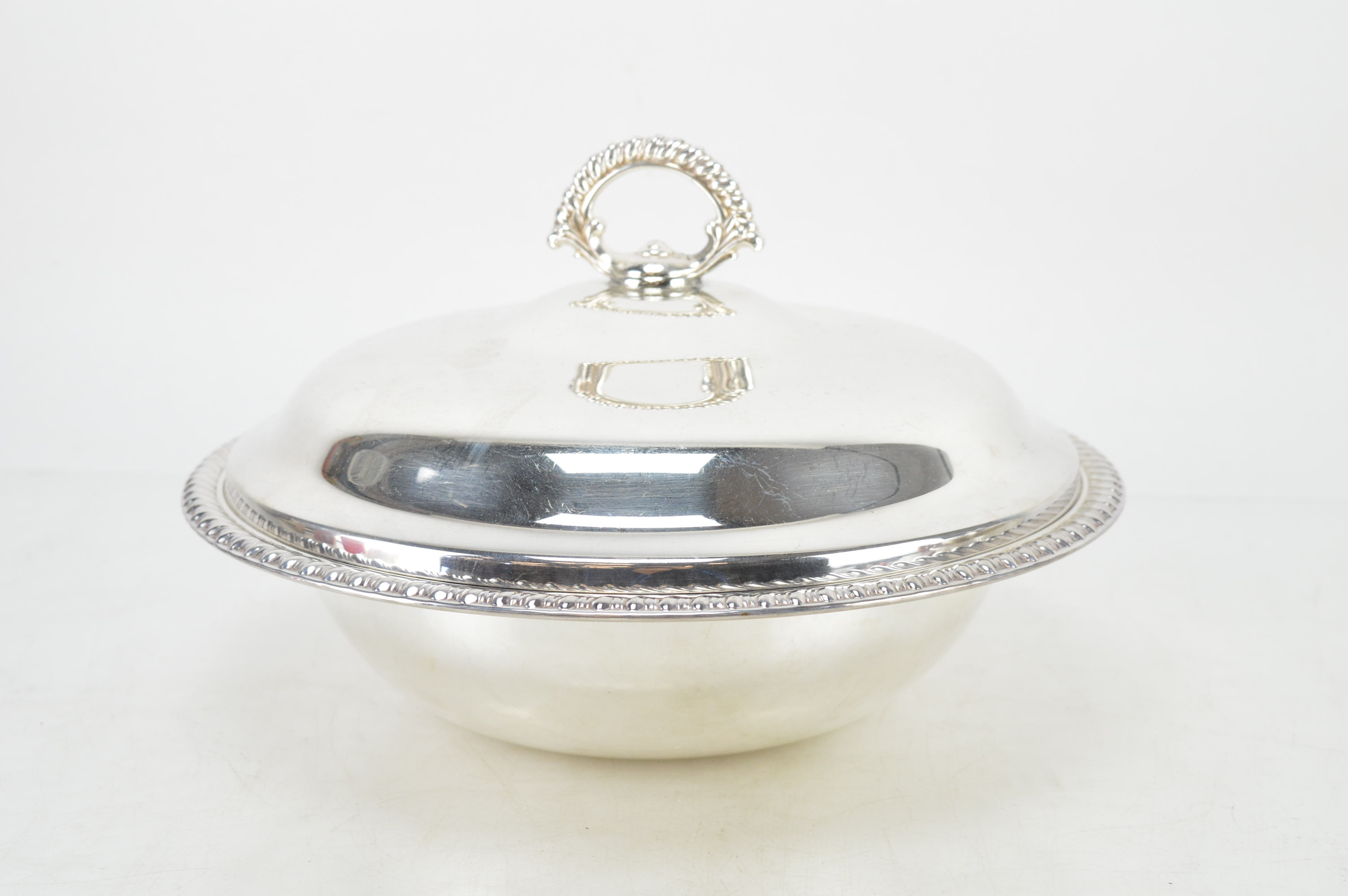 Wm Rogers Silver Plate Covered Dishes and Additional Silver Plate Serveware