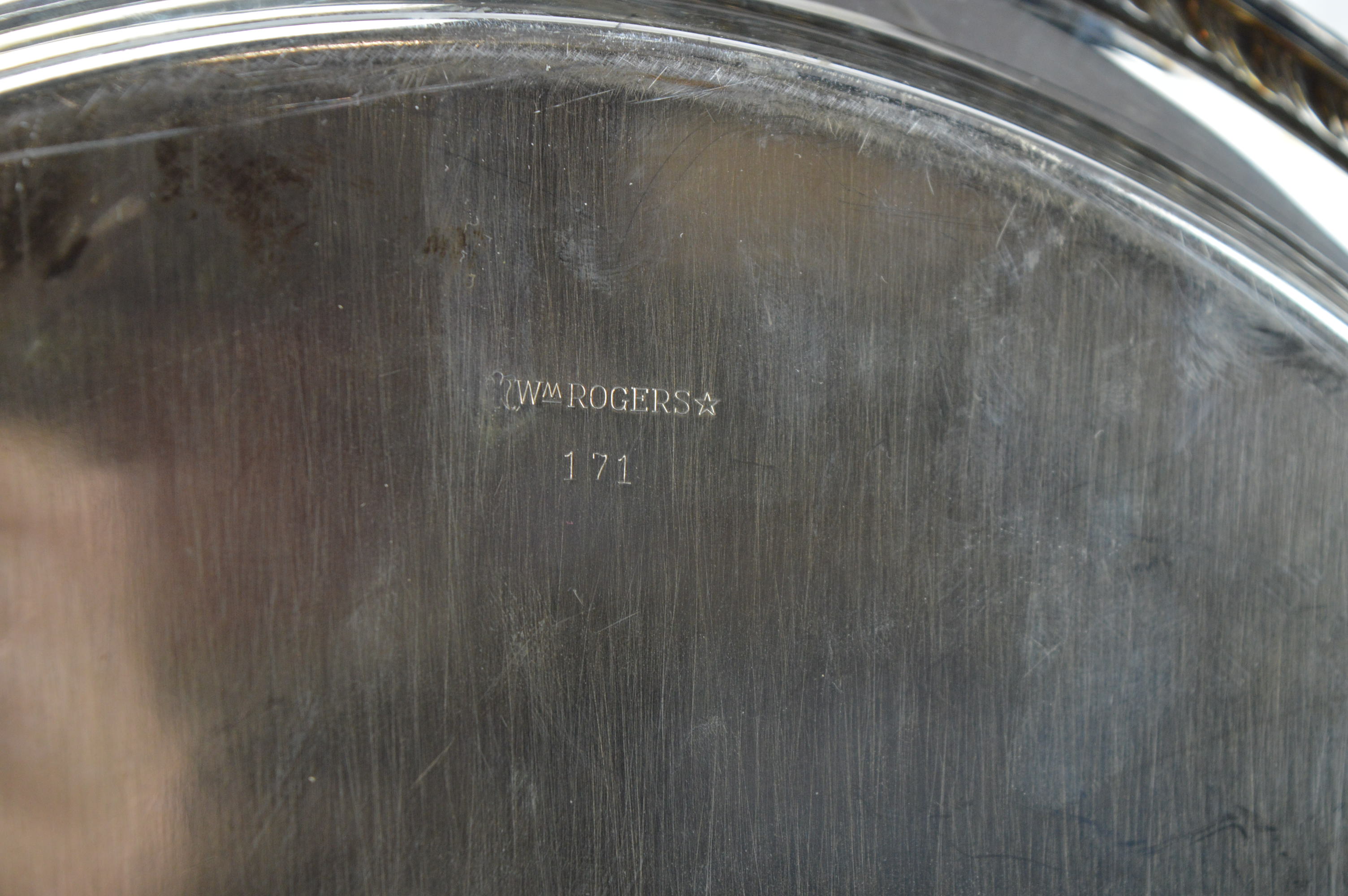 Wm Rogers Silver Plate Covered Dishes and Additional Silver Plate Serveware