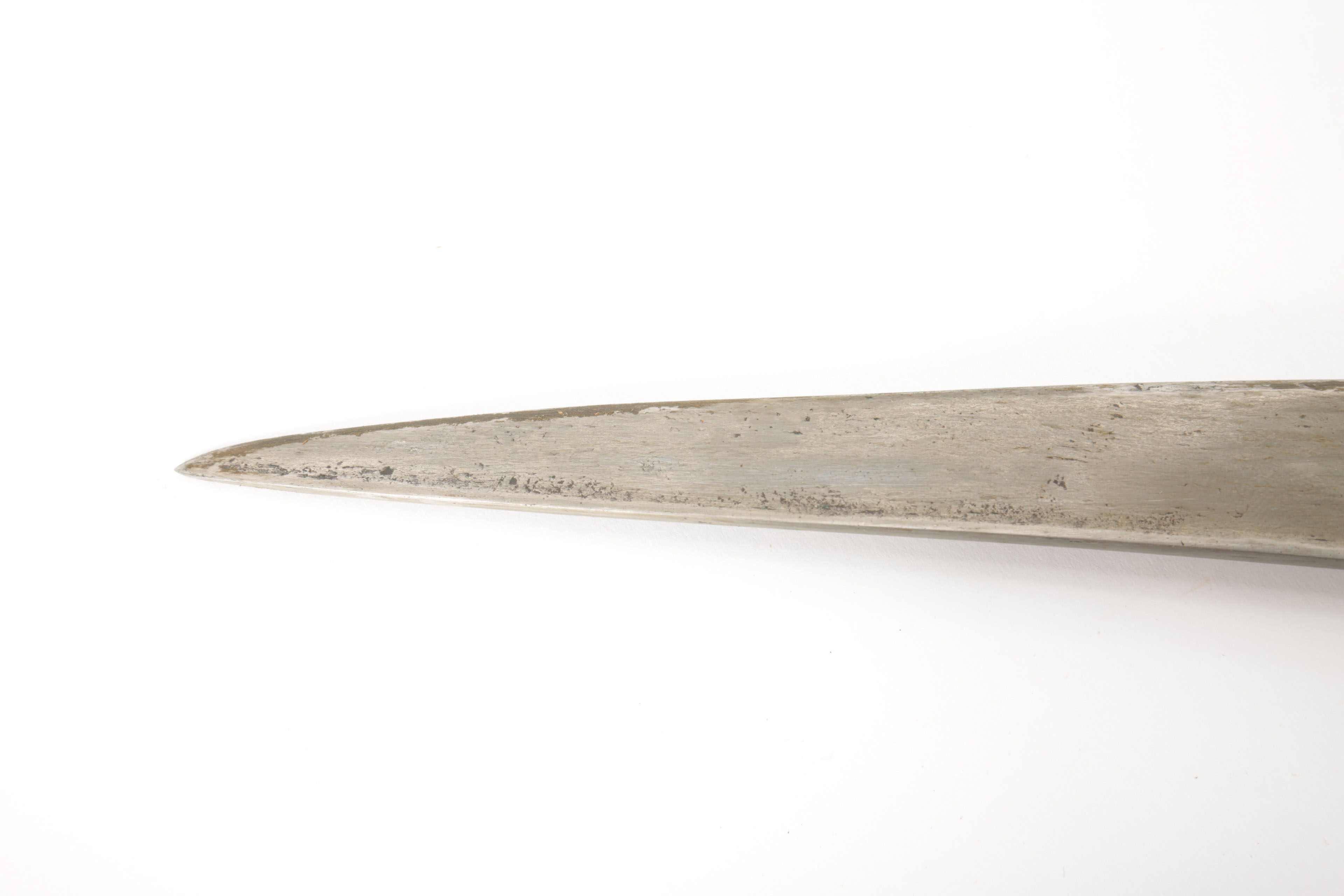 Persian "Kard" with Wood, Leather and Brass Sheath