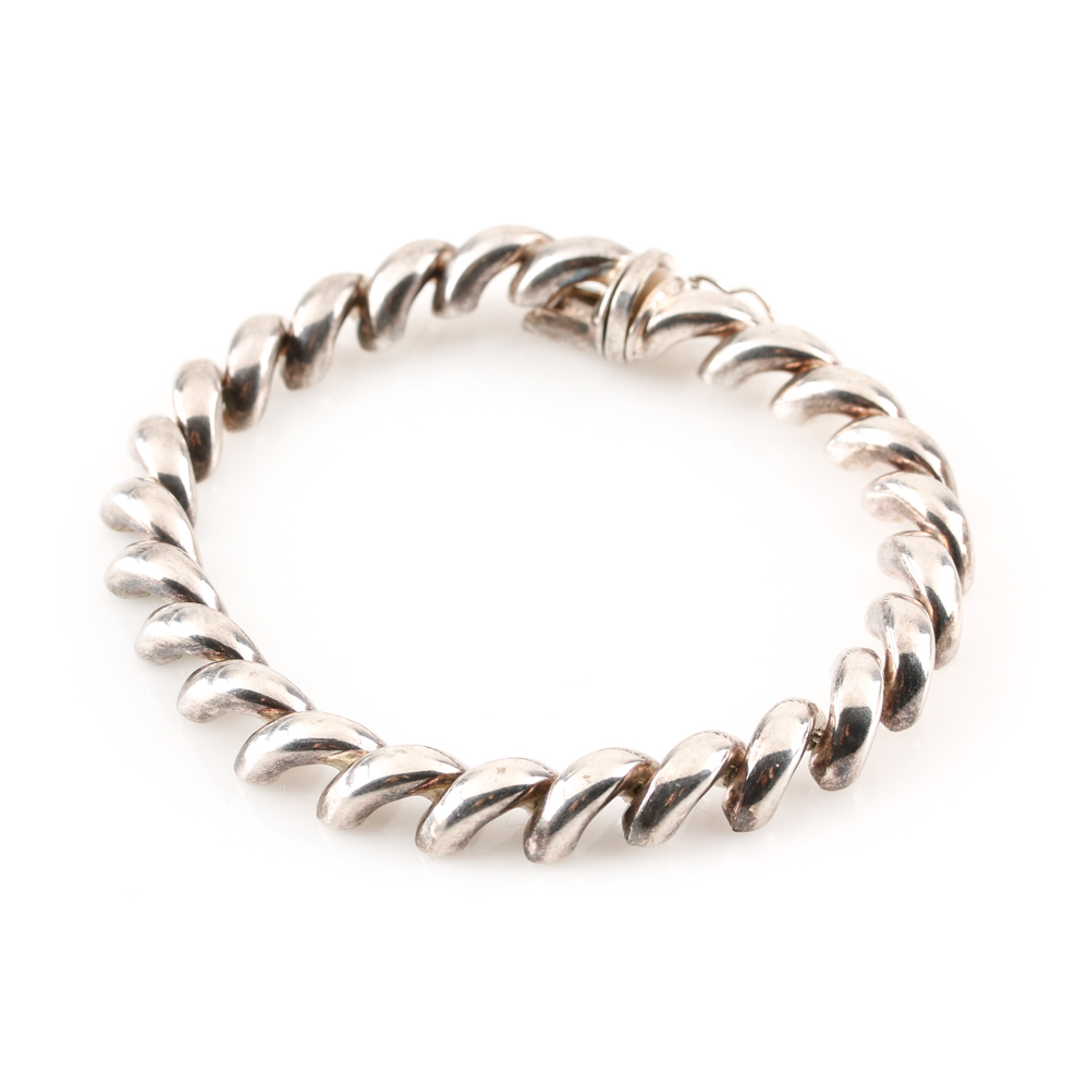 Sterling Silver Hamsa Hand Necklace and Bracelet Selection Including Amber