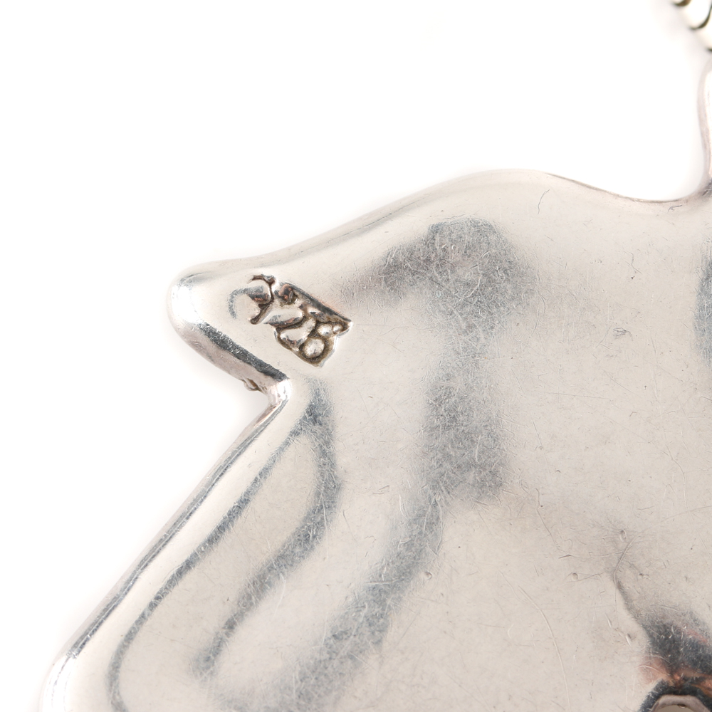 Sterling Silver Hamsa Hand Necklace and Bracelet Selection Including Amber