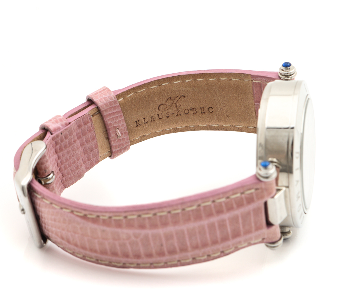 Klaus-Kobec Stainless Steel Diamond Pink Watch