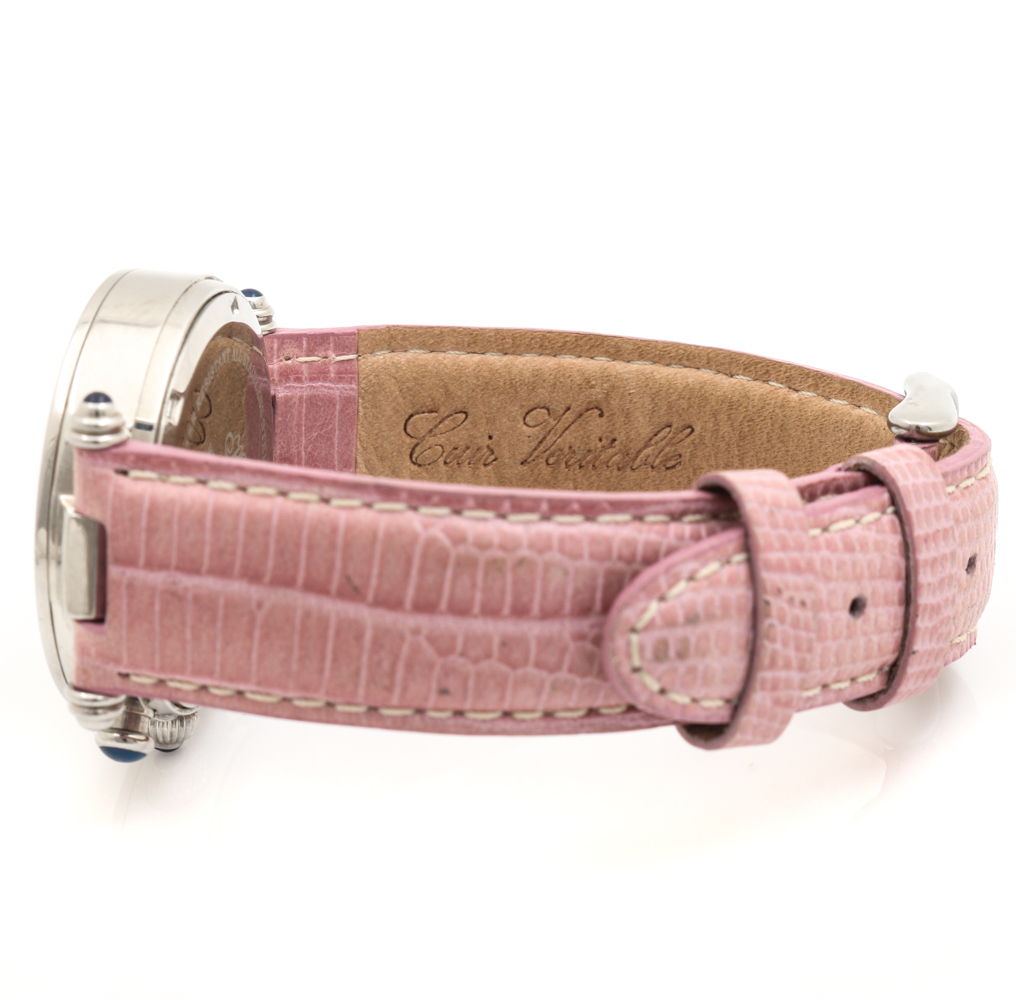 Klaus-Kobec Stainless Steel Diamond Pink Watch