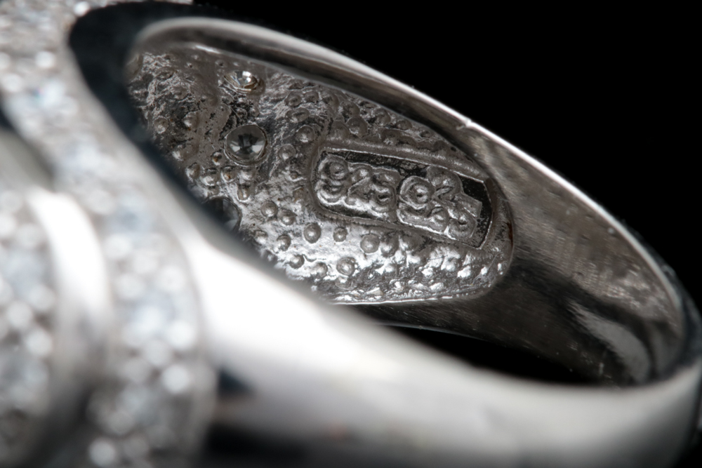 Sterling Silver and White Zircon Ring