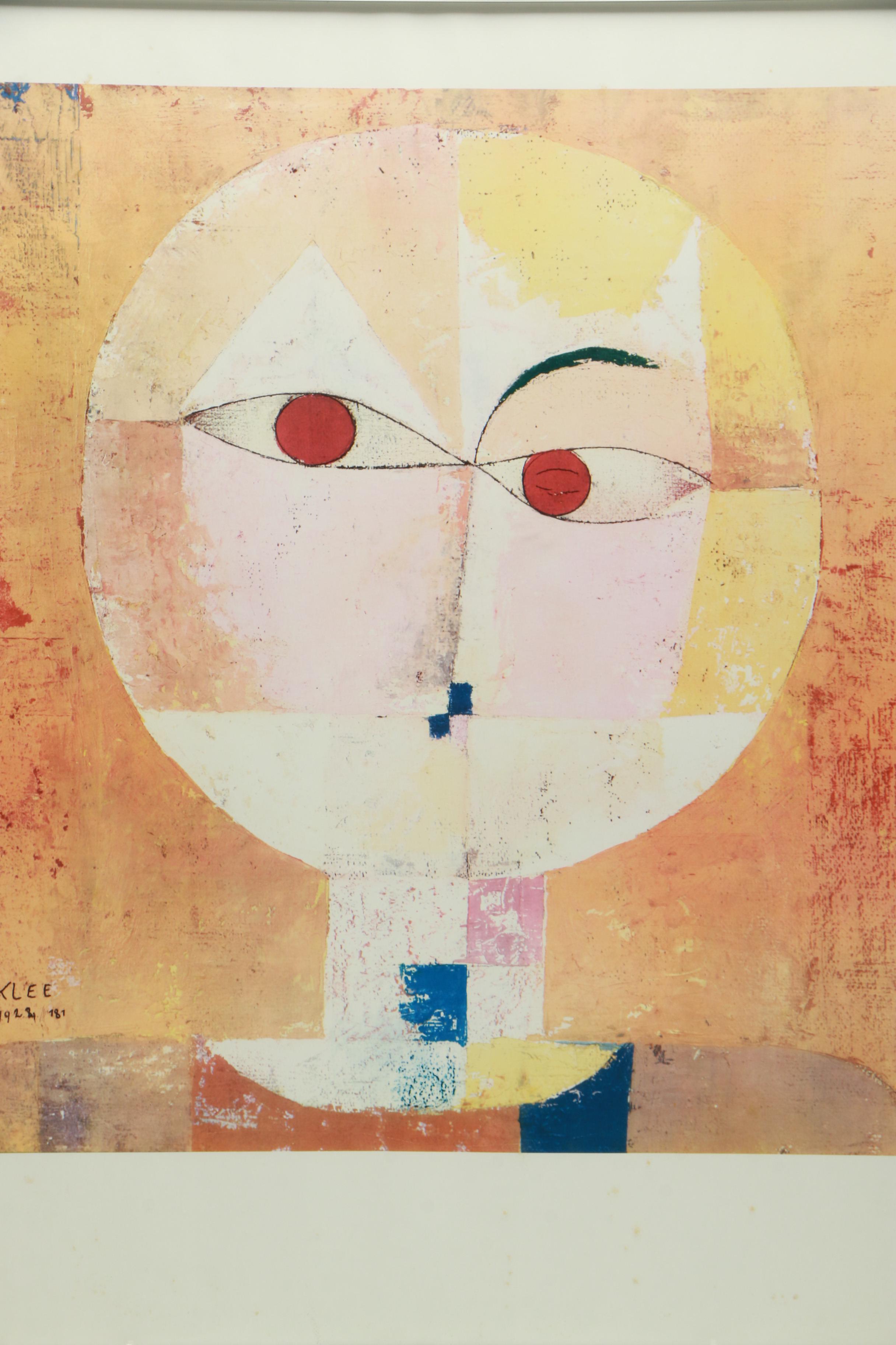 Reproduction Print on Paper After Paul Klee "Scenecio"