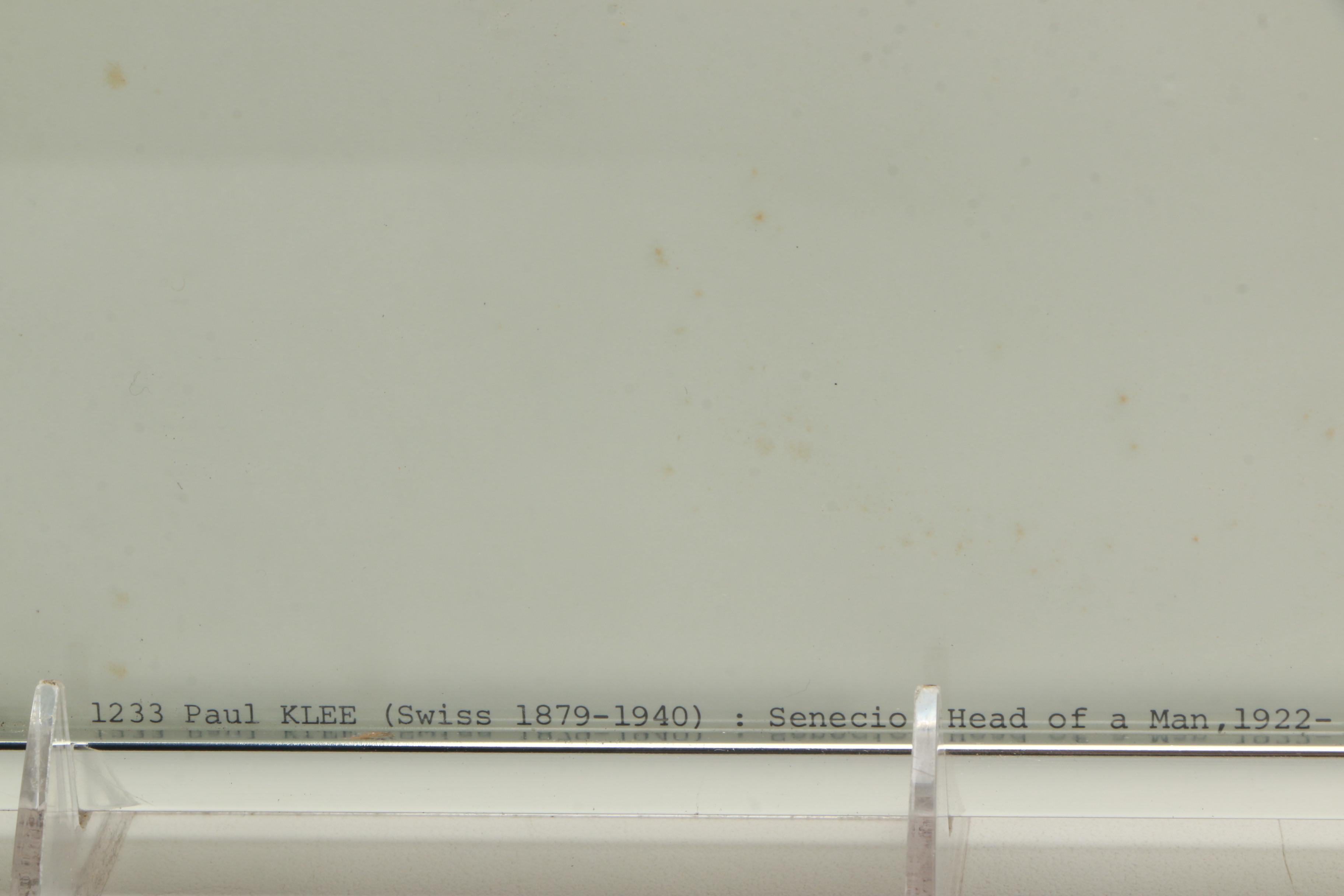 Reproduction Print on Paper After Paul Klee "Scenecio"