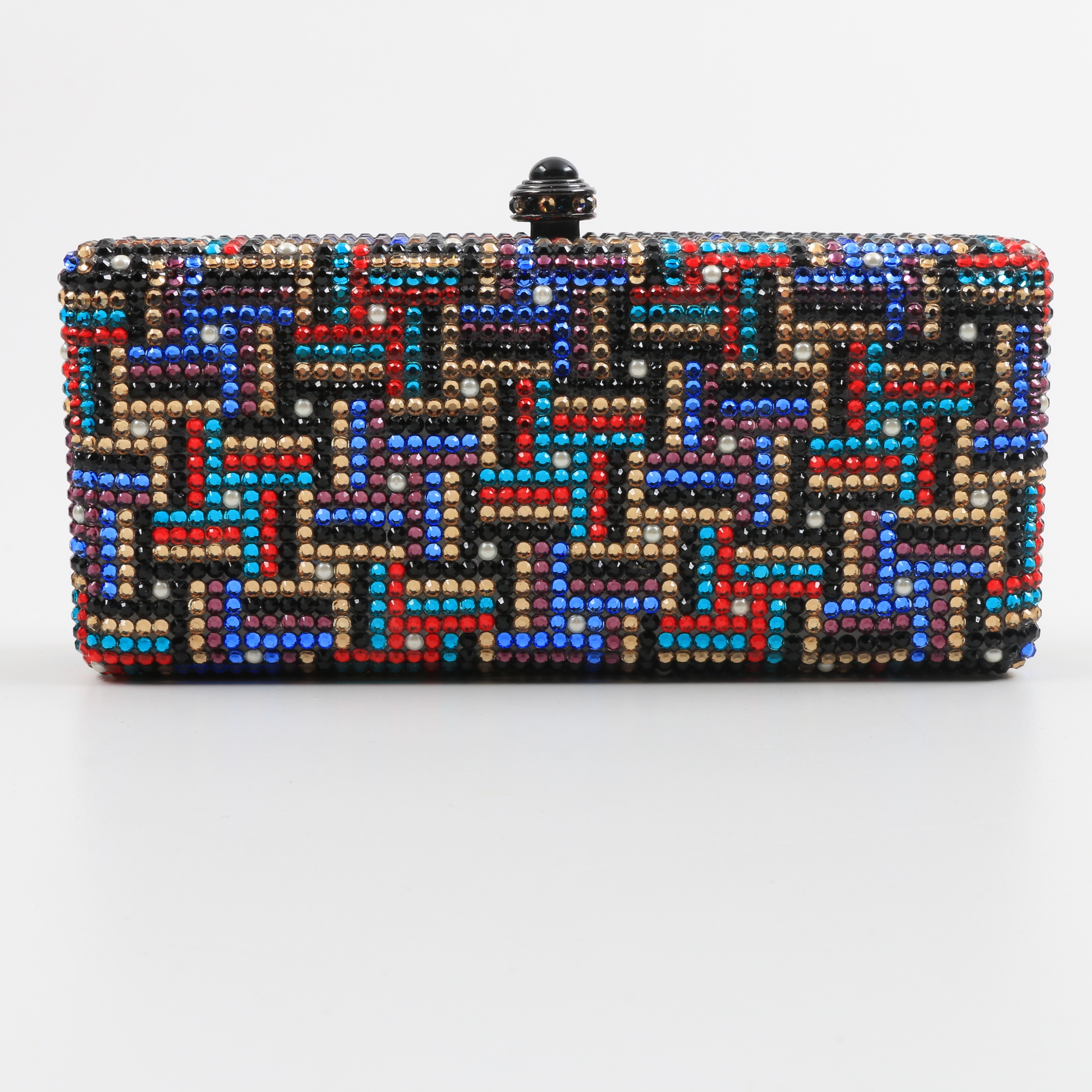 Anthony David's Colorful Swarovski Crystal Minaudière Evening Bag