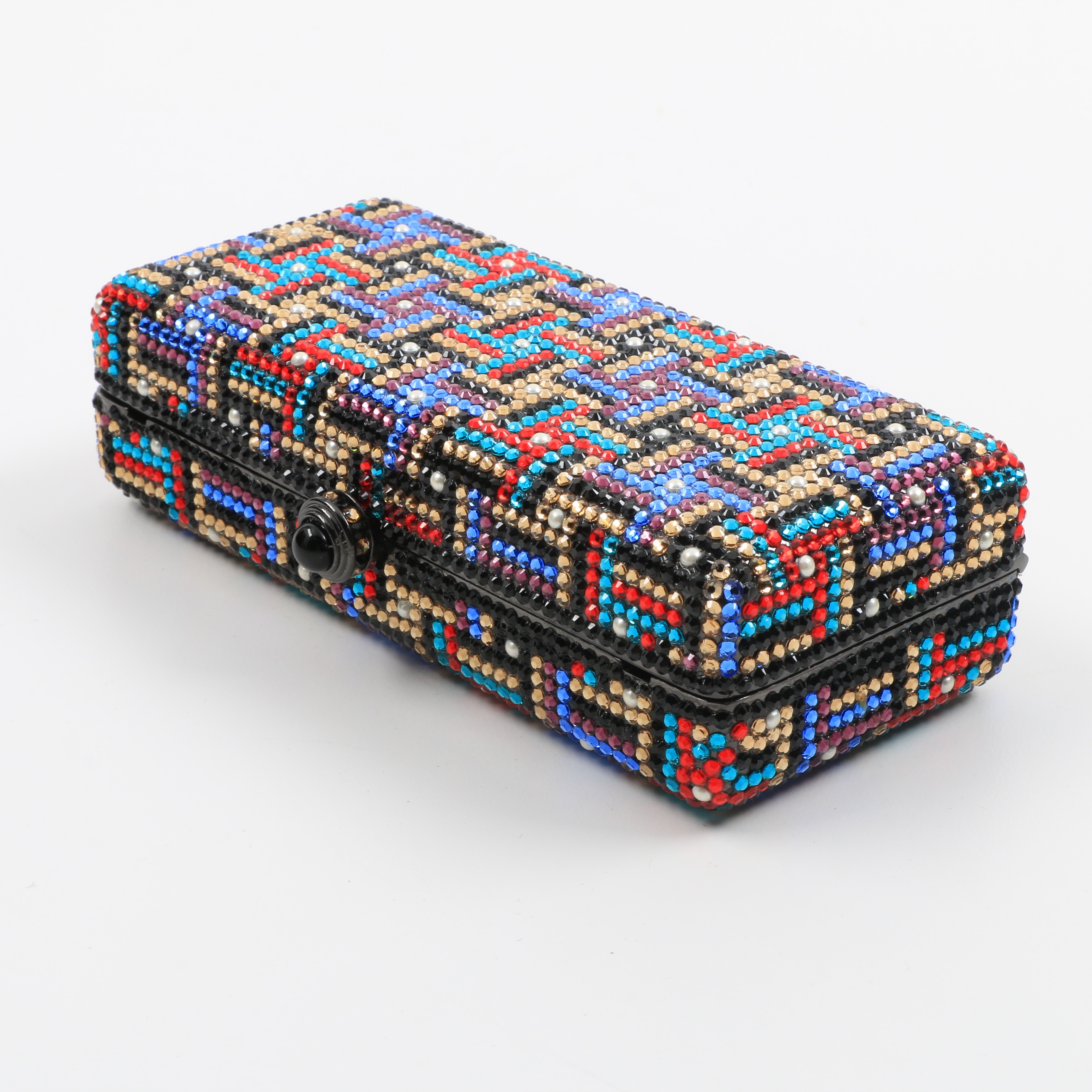 Anthony David's Colorful Swarovski Crystal Minaudière Evening Bag