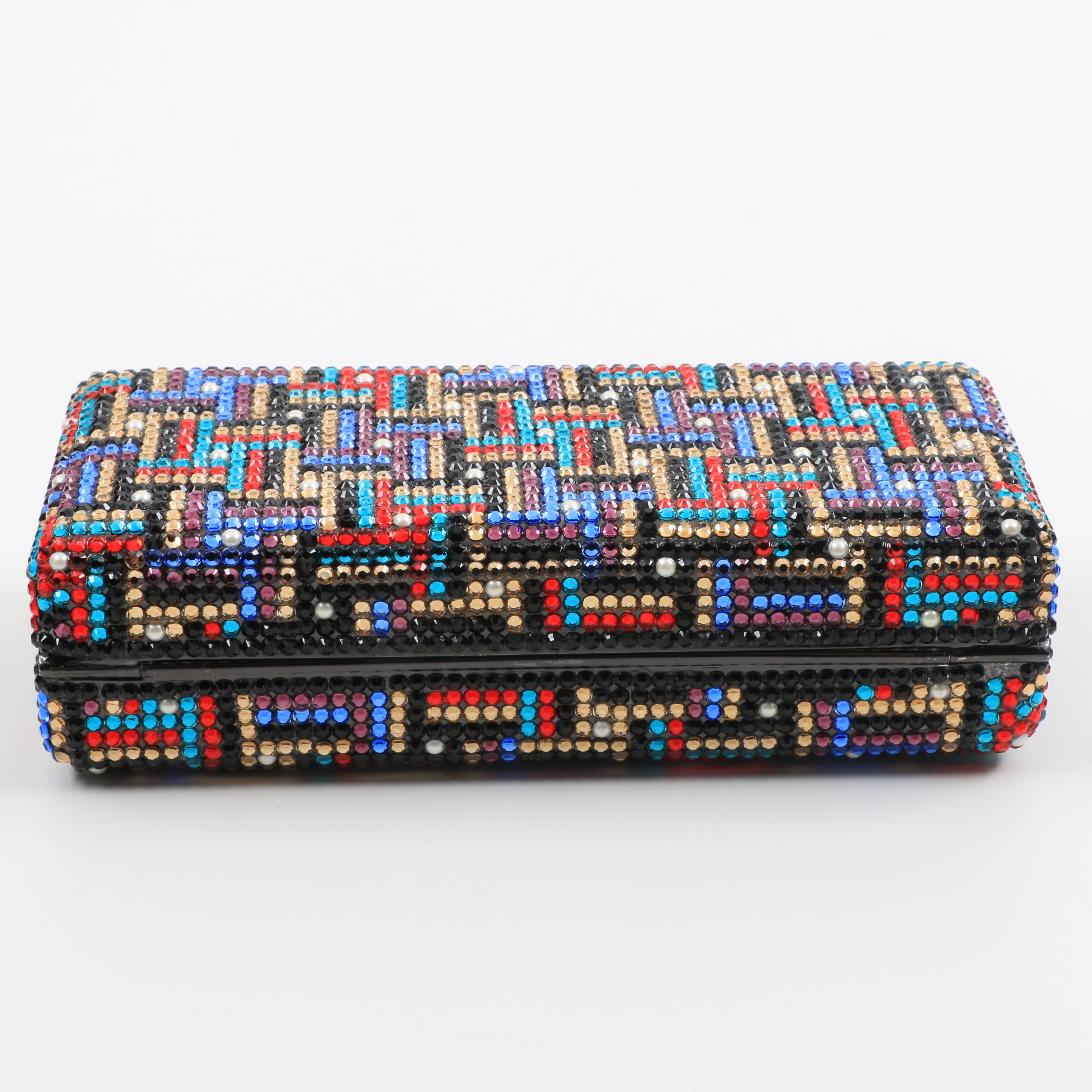 Anthony David's Colorful Swarovski Crystal Minaudière Evening Bag