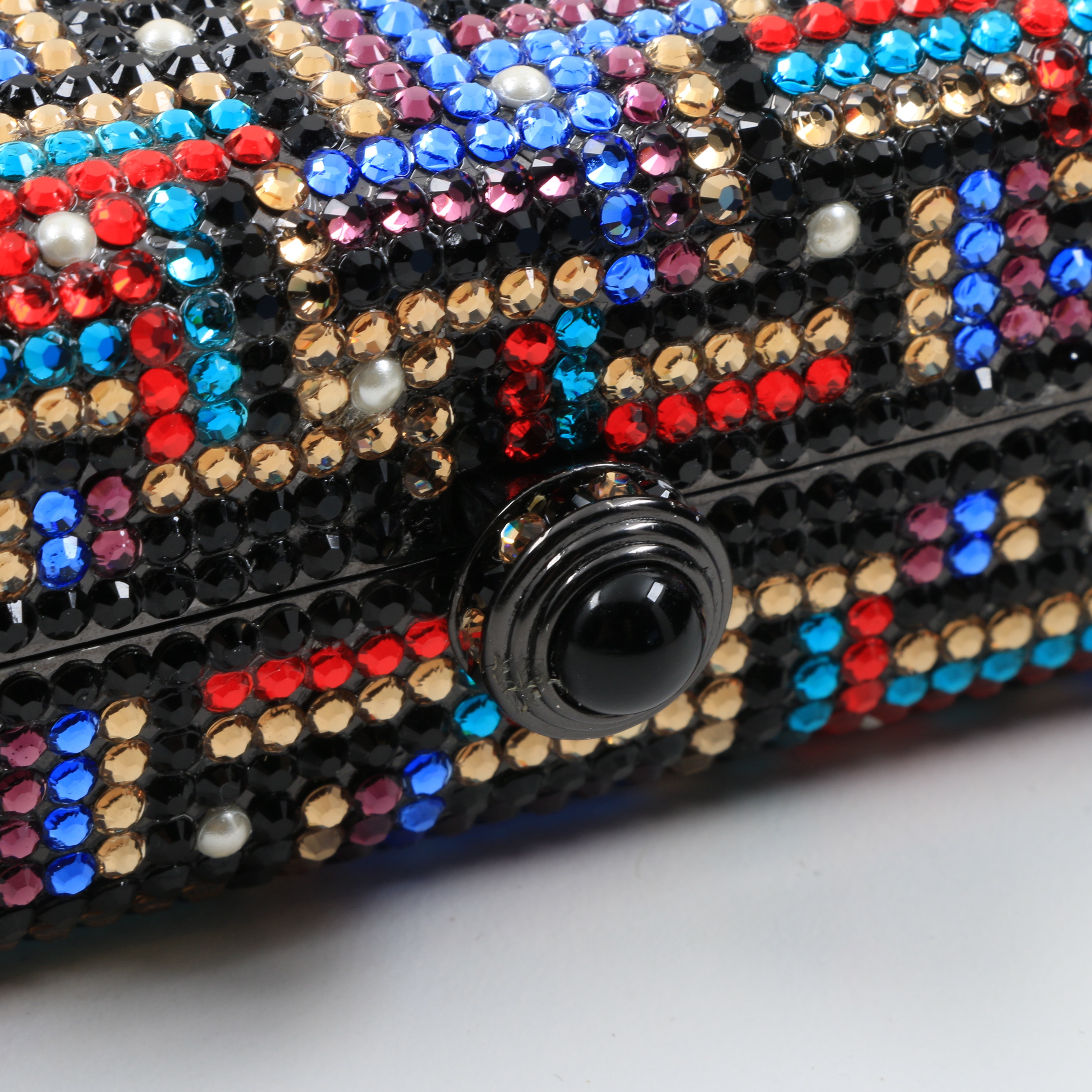 Anthony David's Colorful Swarovski Crystal Minaudière Evening Bag