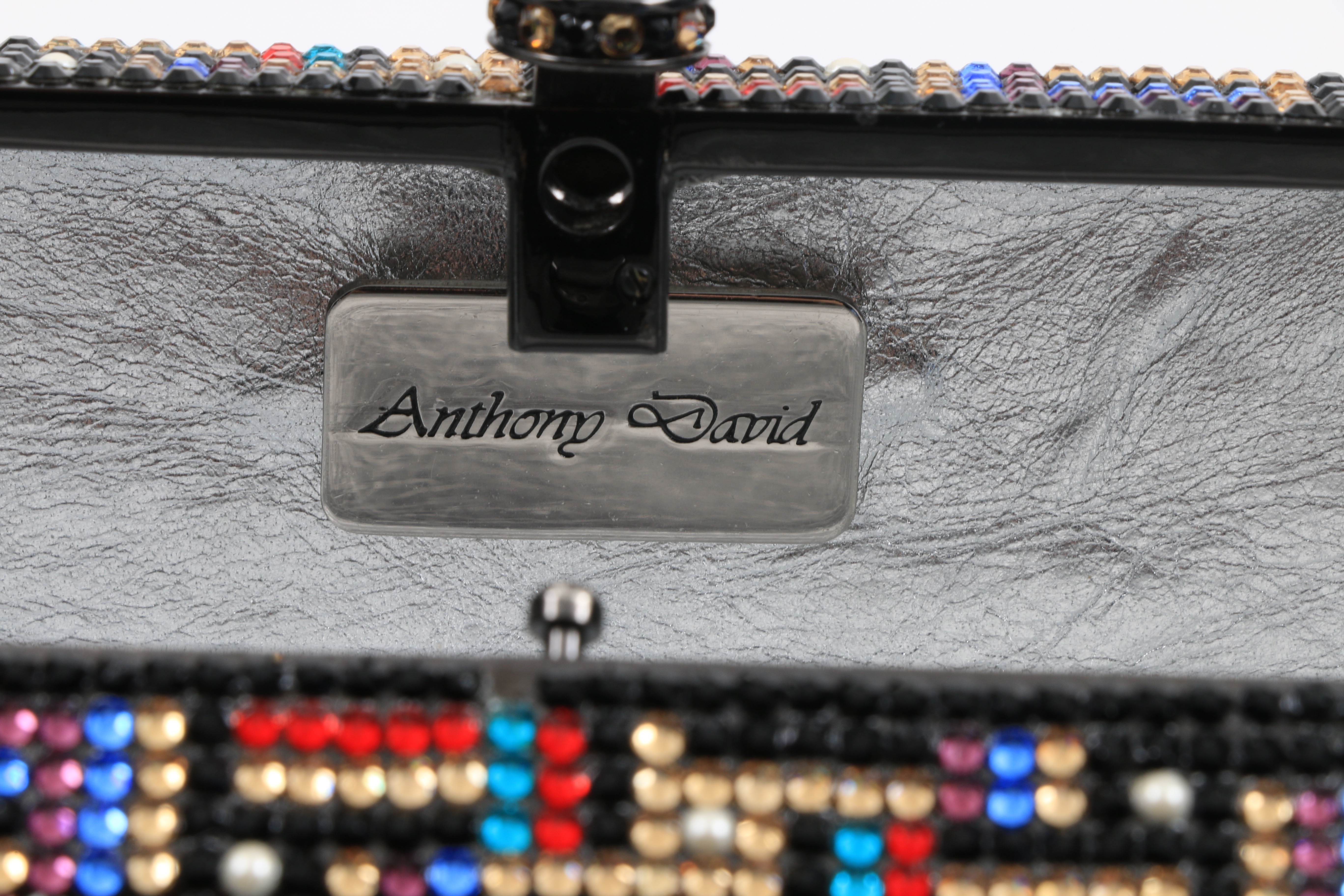 Anthony David's Colorful Swarovski Crystal Minaudière Evening Bag
