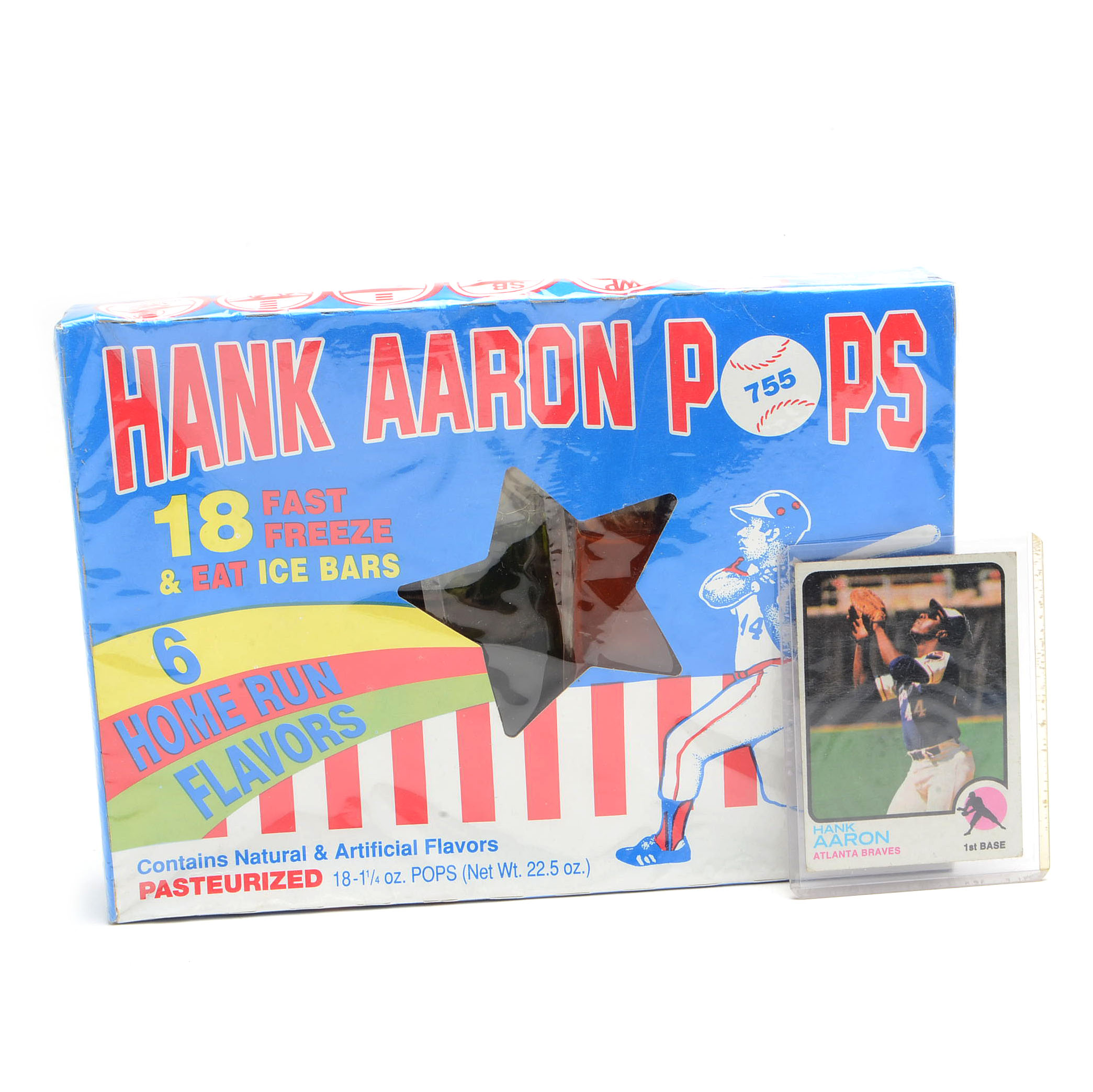 Hank Aaron Freeze Pops with a Card
