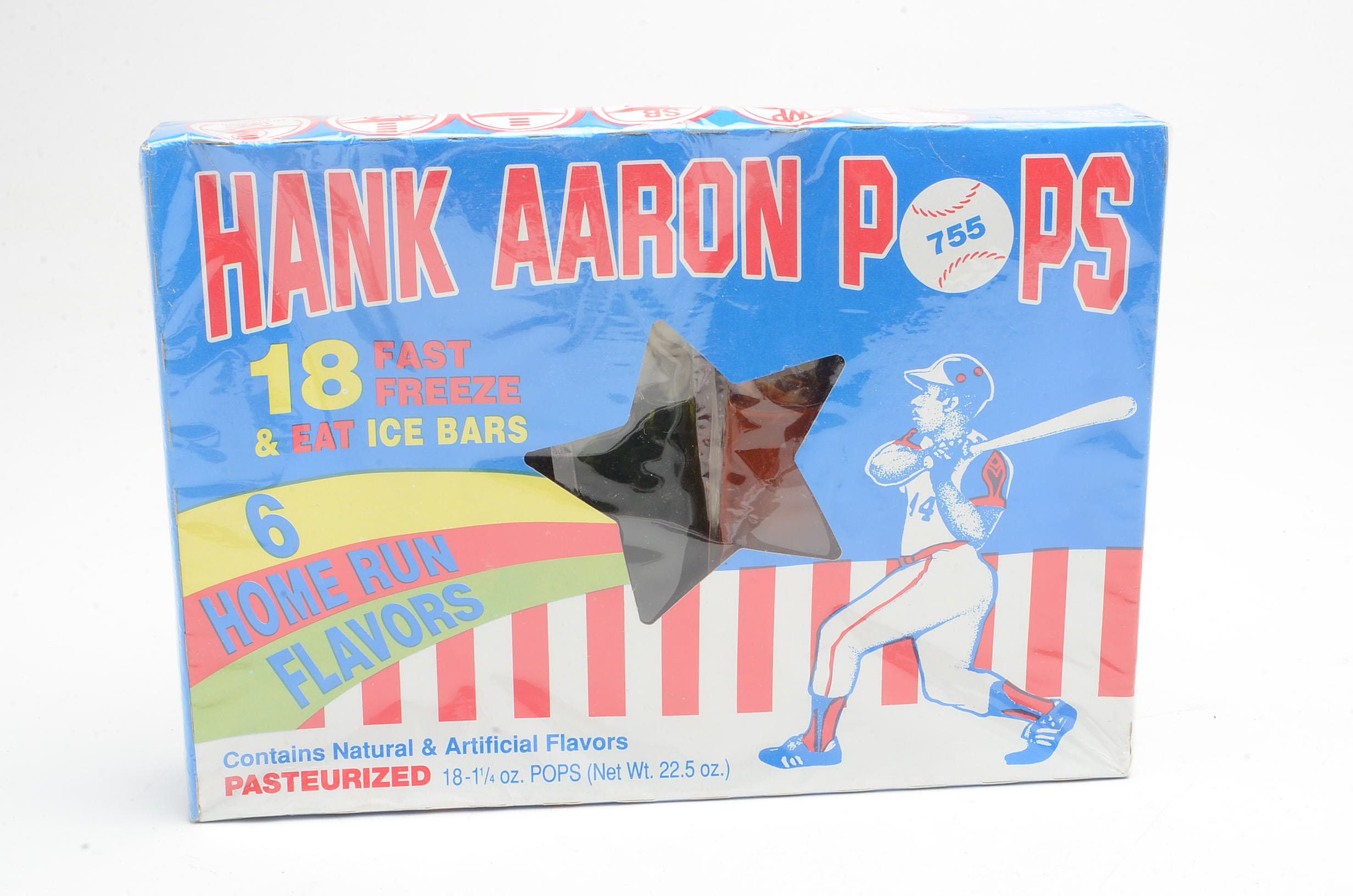 Hank Aaron Freeze Pops with a Card
