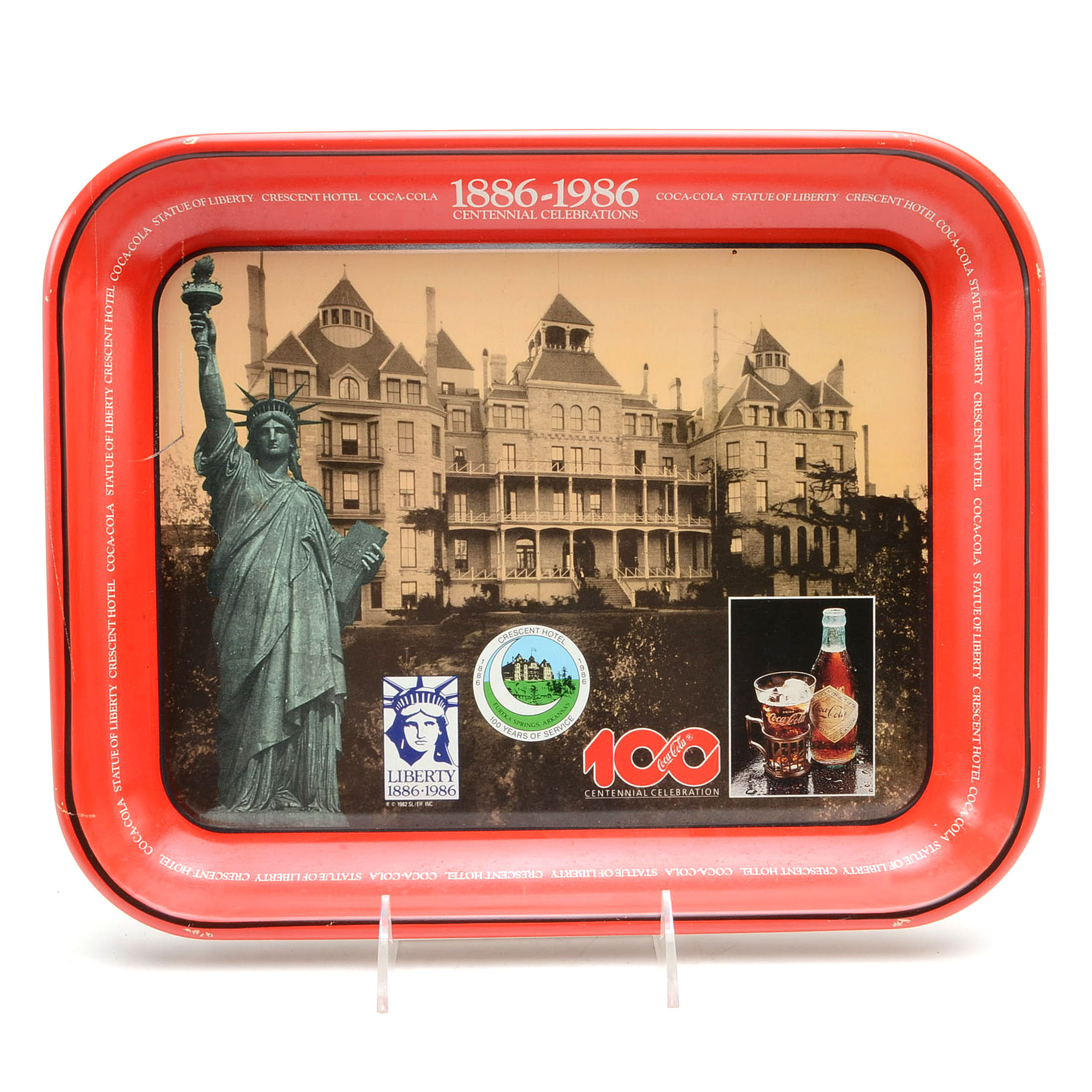 Four Coca-Cola Trays