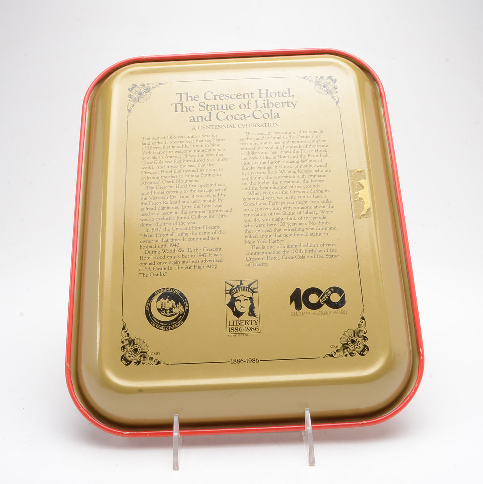 Four Coca-Cola Trays