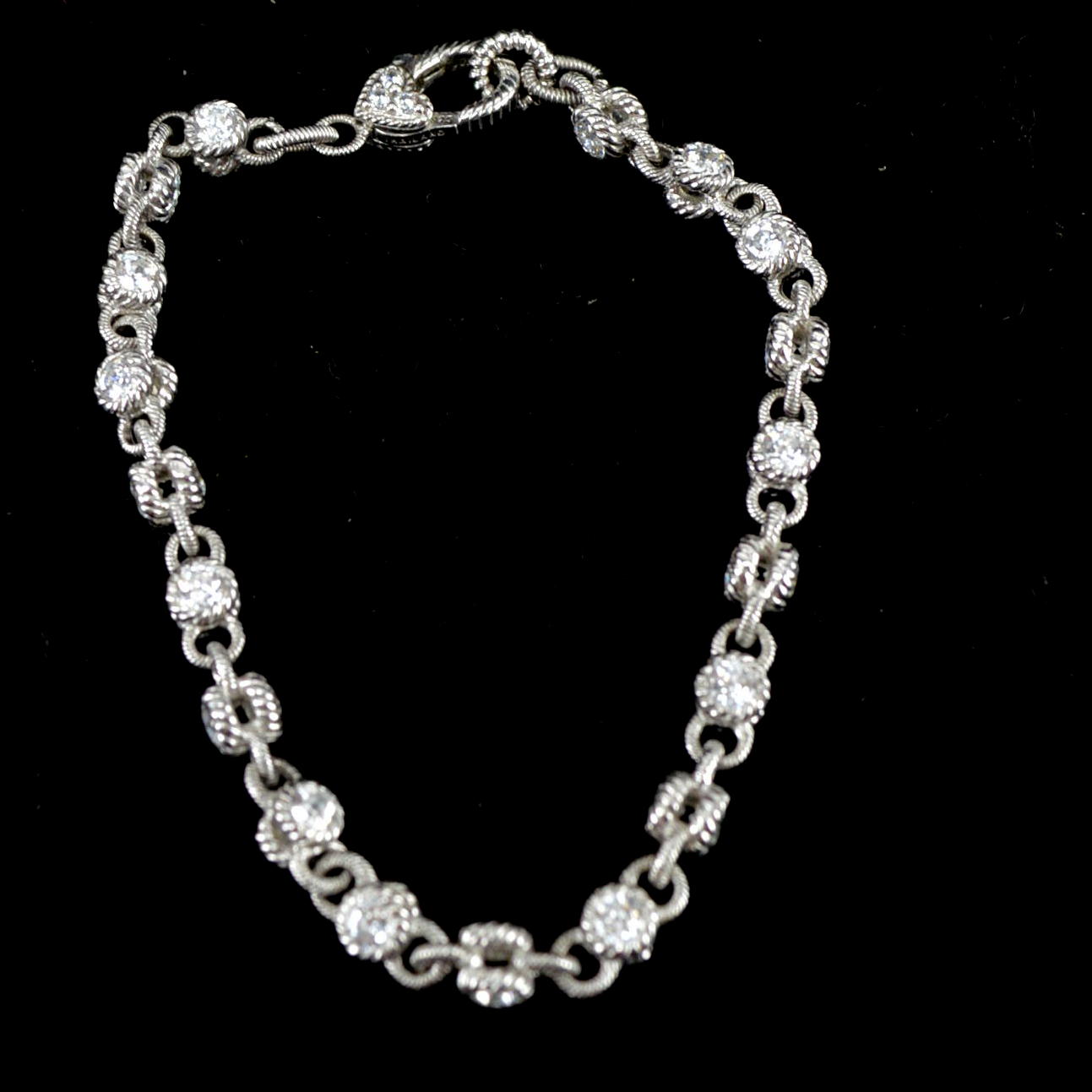 Judith Ripka Sterling and CZ Bracelet