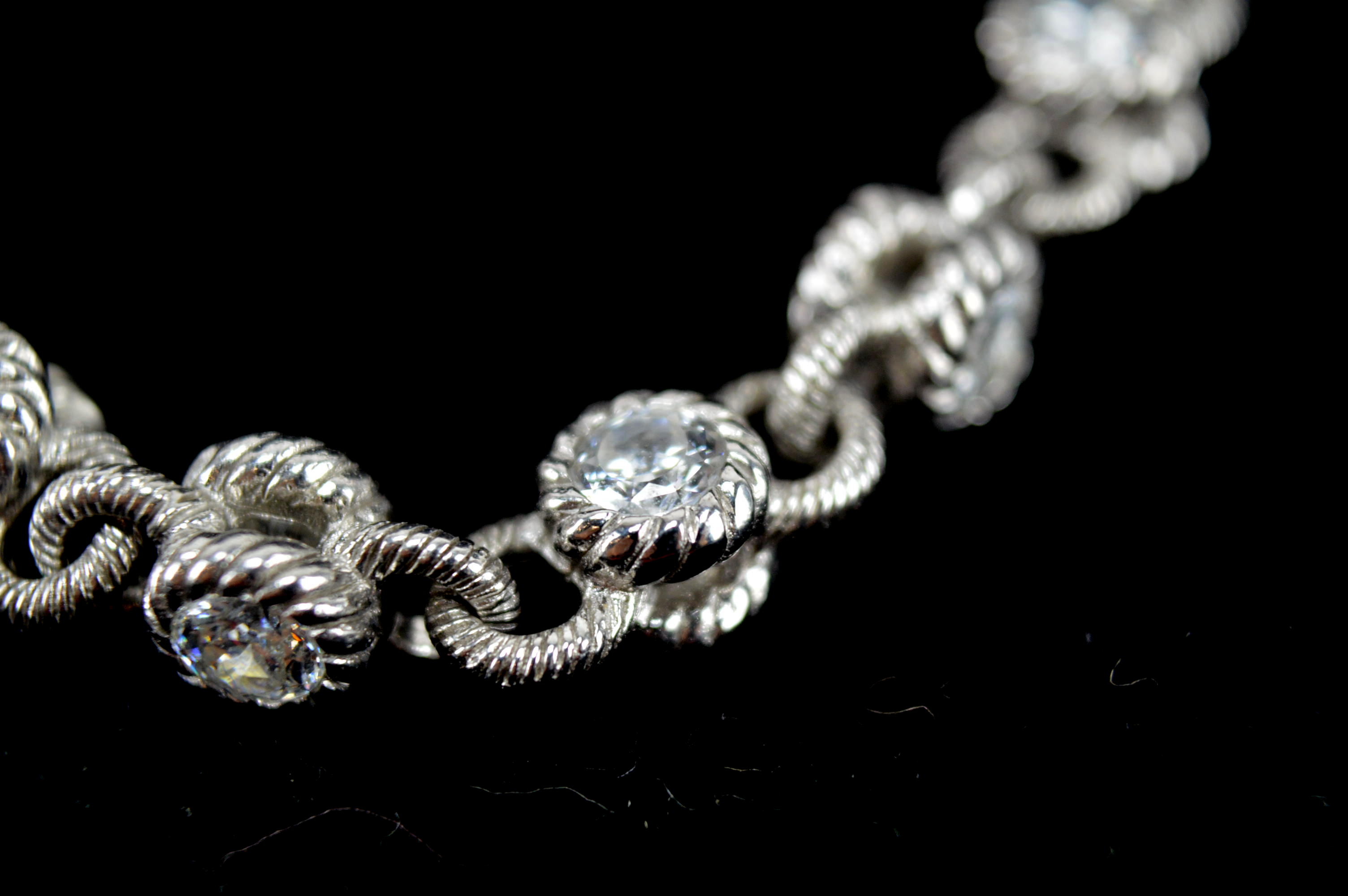Judith Ripka Sterling and CZ Bracelet