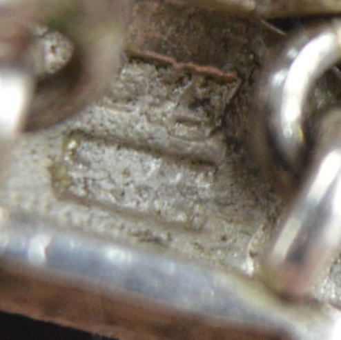 Silver Tone Slide Bracelet with Gemstone Charms