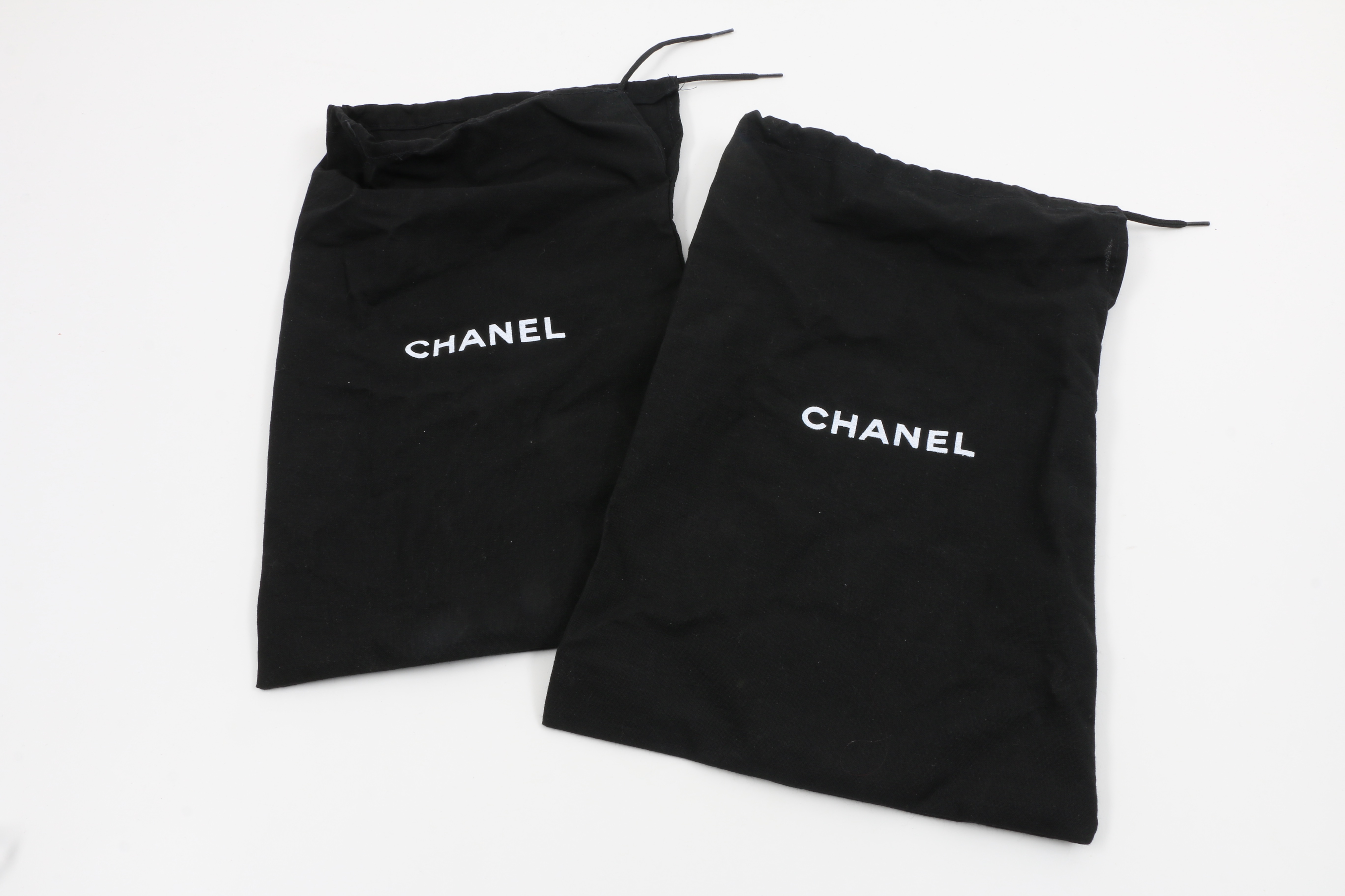 Chanel Beige and Black Kitten Heel Pump with Bow, Never Worn