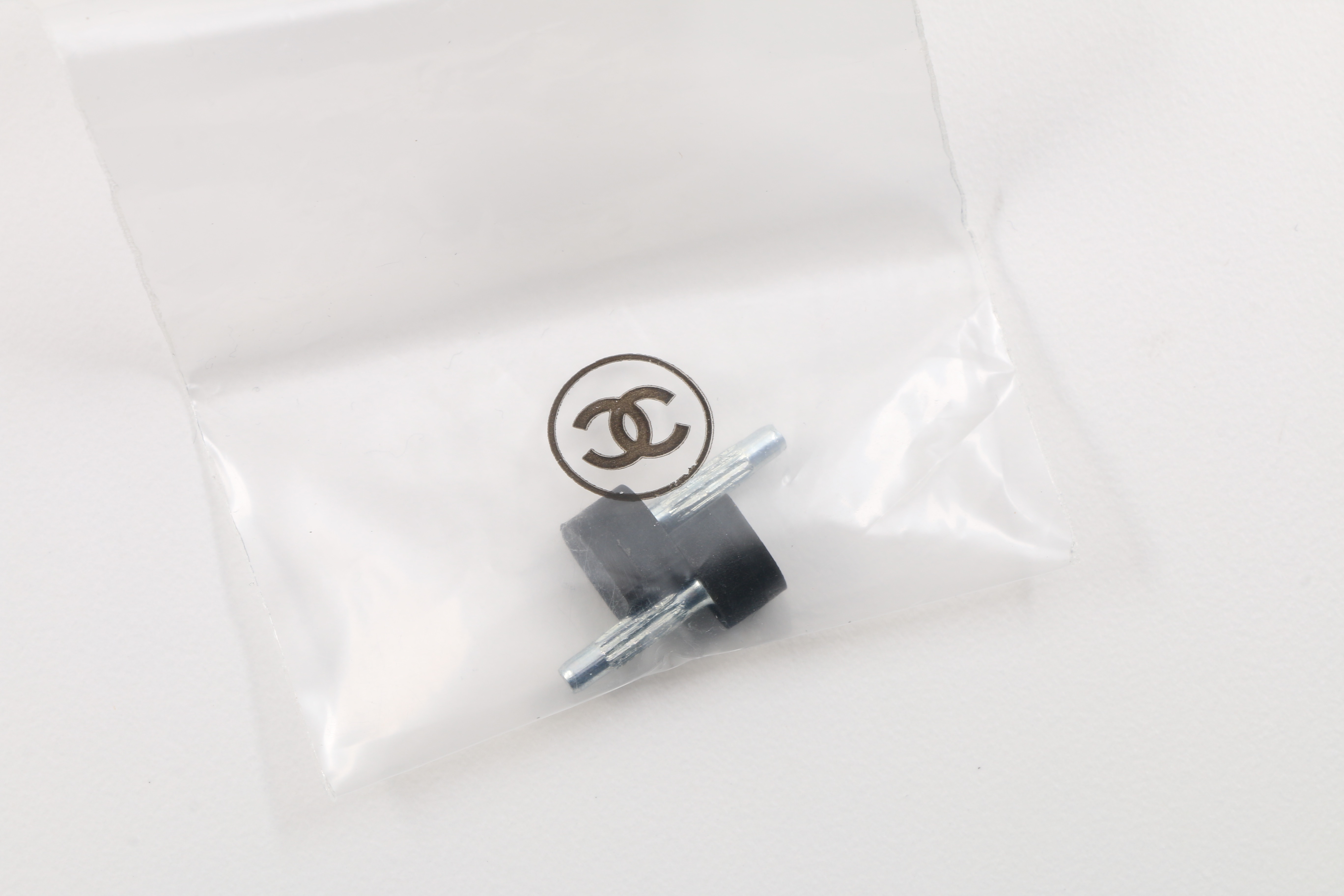 Chanel Beige and Black Kitten Heel Pump with Bow, Never Worn