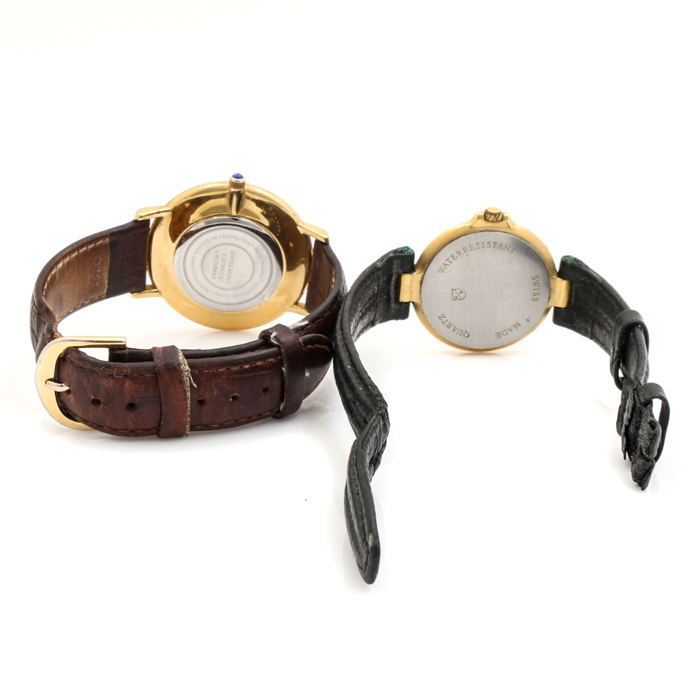 Stainless Steel and Leather Watches Including Steinhausen and Dunhill