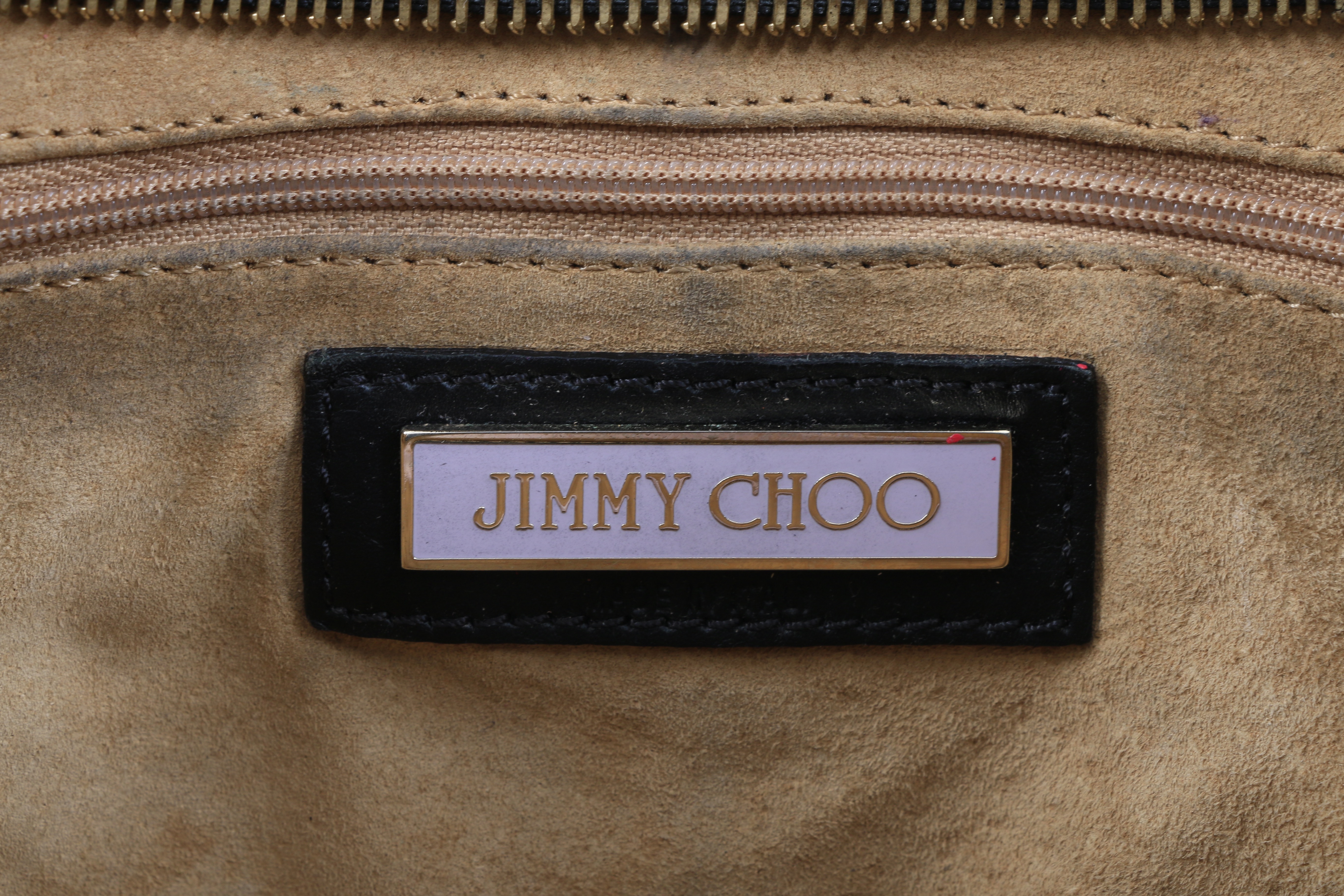 Jimmy Choo Black Leather Mini "Tulita" Hobo Handbag