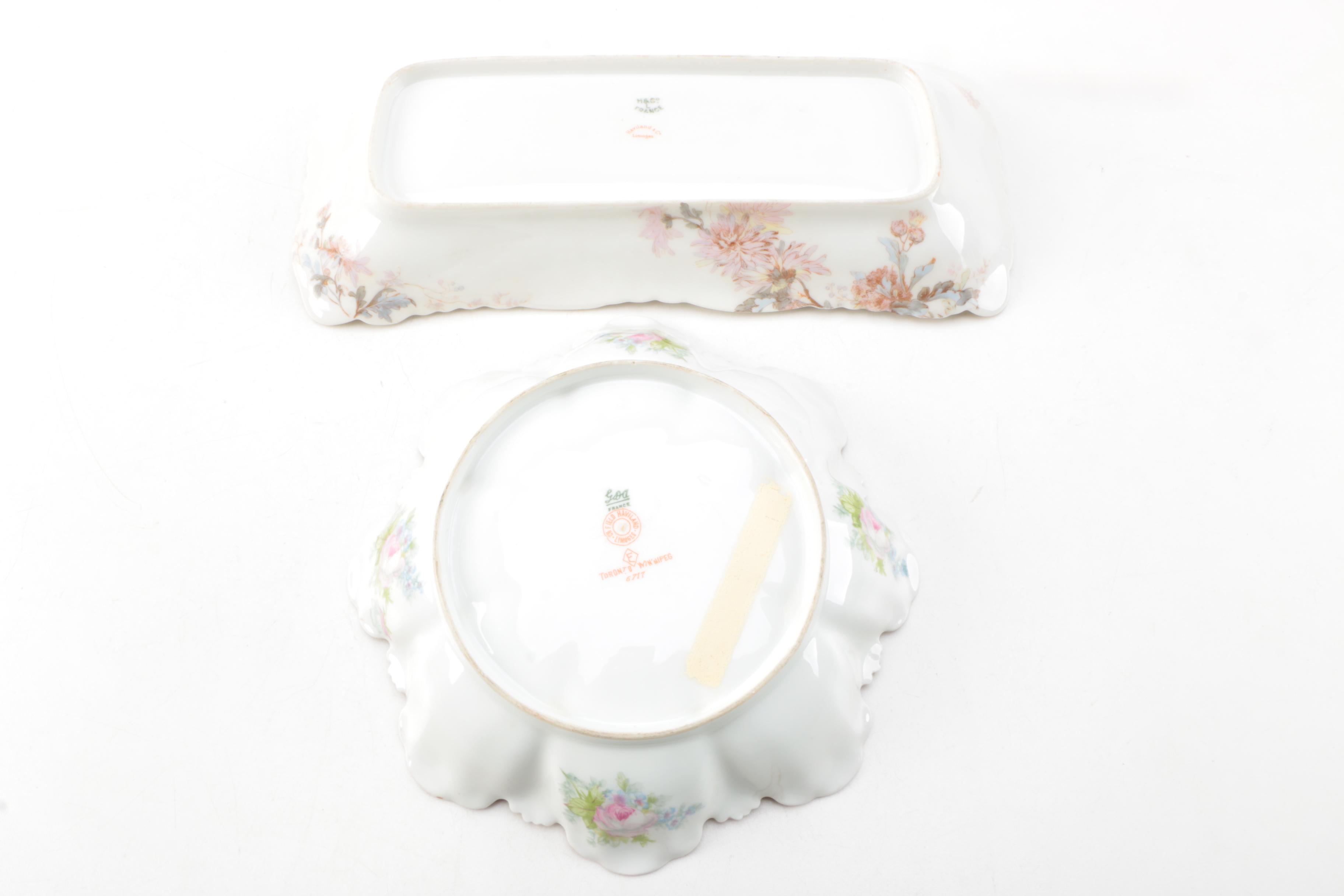 Antique and Vintage Haviland Limoges Porcelain Tableware