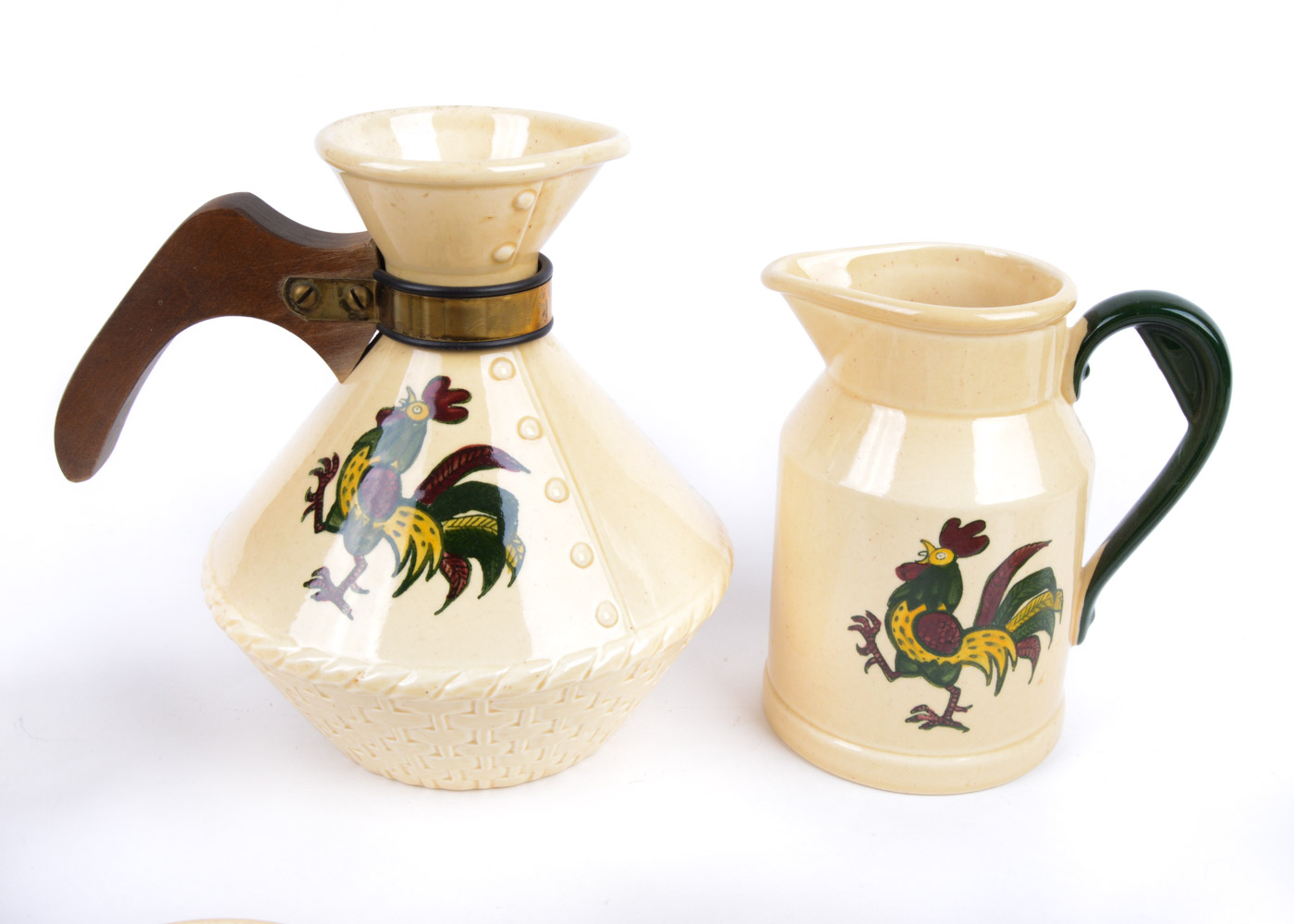 Metlox Poppytrail "California Provincial" Pattern Ceramic Coffee Set