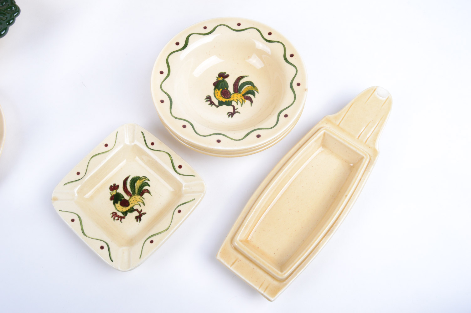 Metlox Poppytrail "California Provincial" Pattern Ceramic Coffee Set