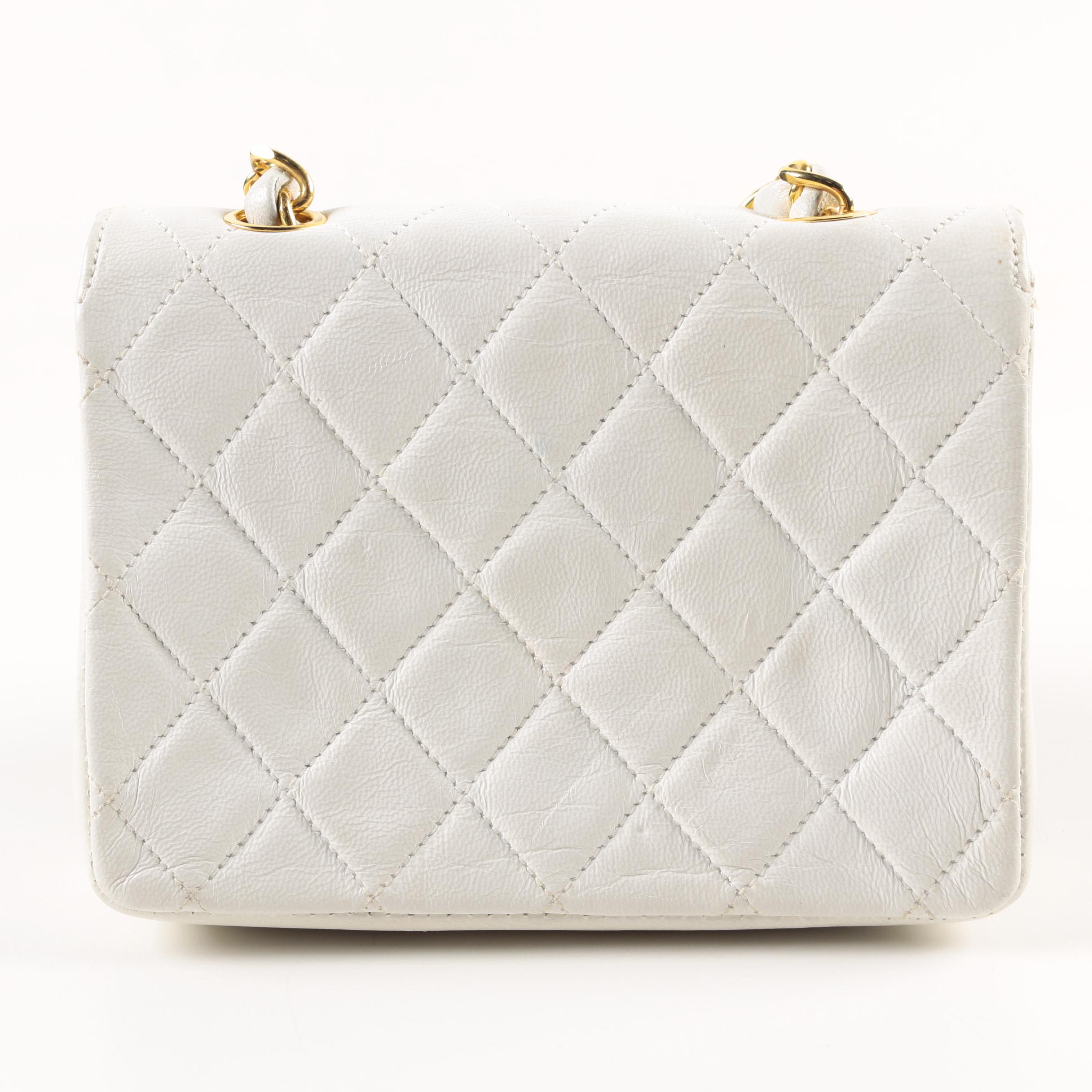 Vintage Chanel Quilted Crossbody Flap Purse