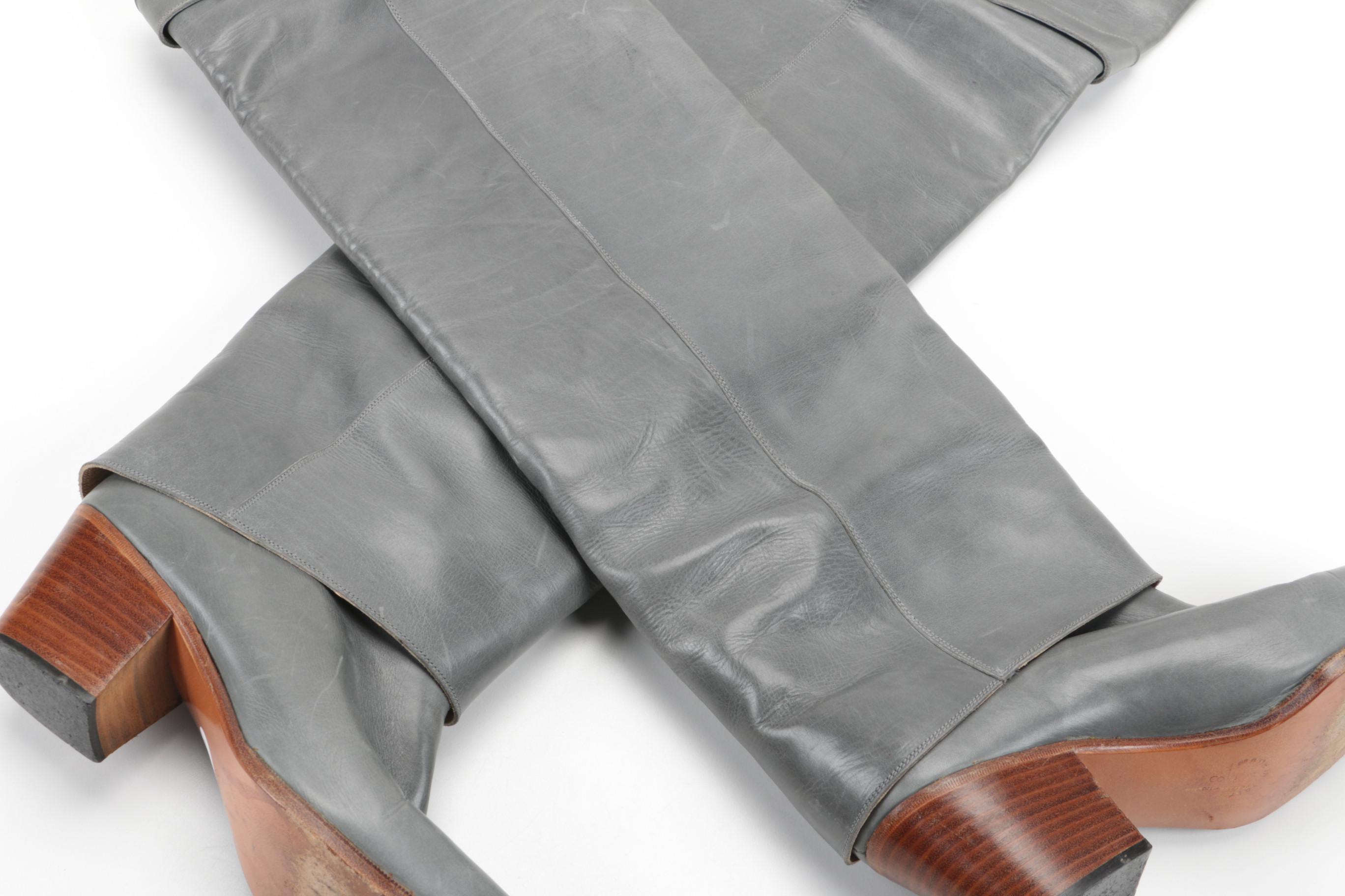 Women's Guido Pasquali Grey Leather Boots