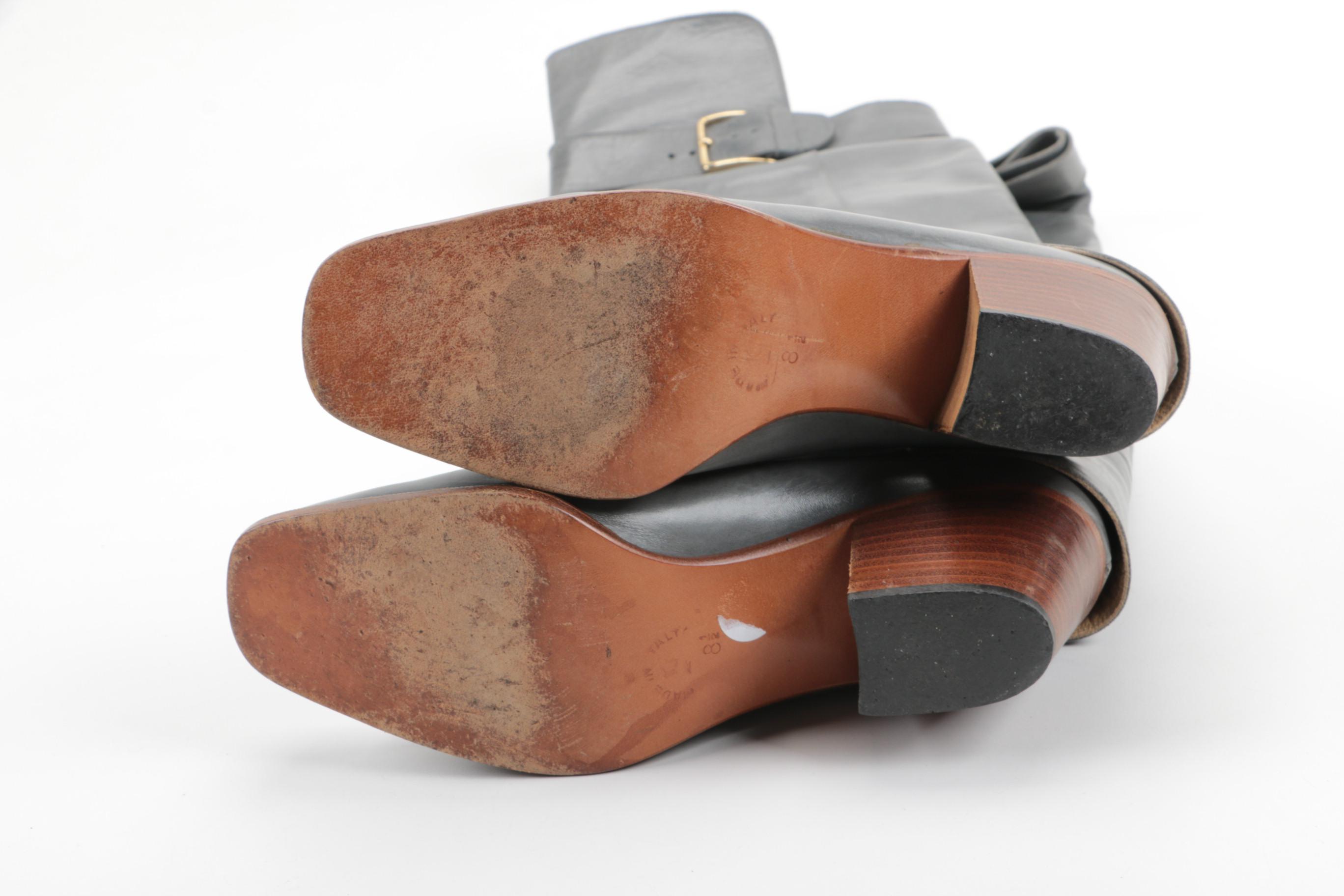 Women's Guido Pasquali Grey Leather Boots