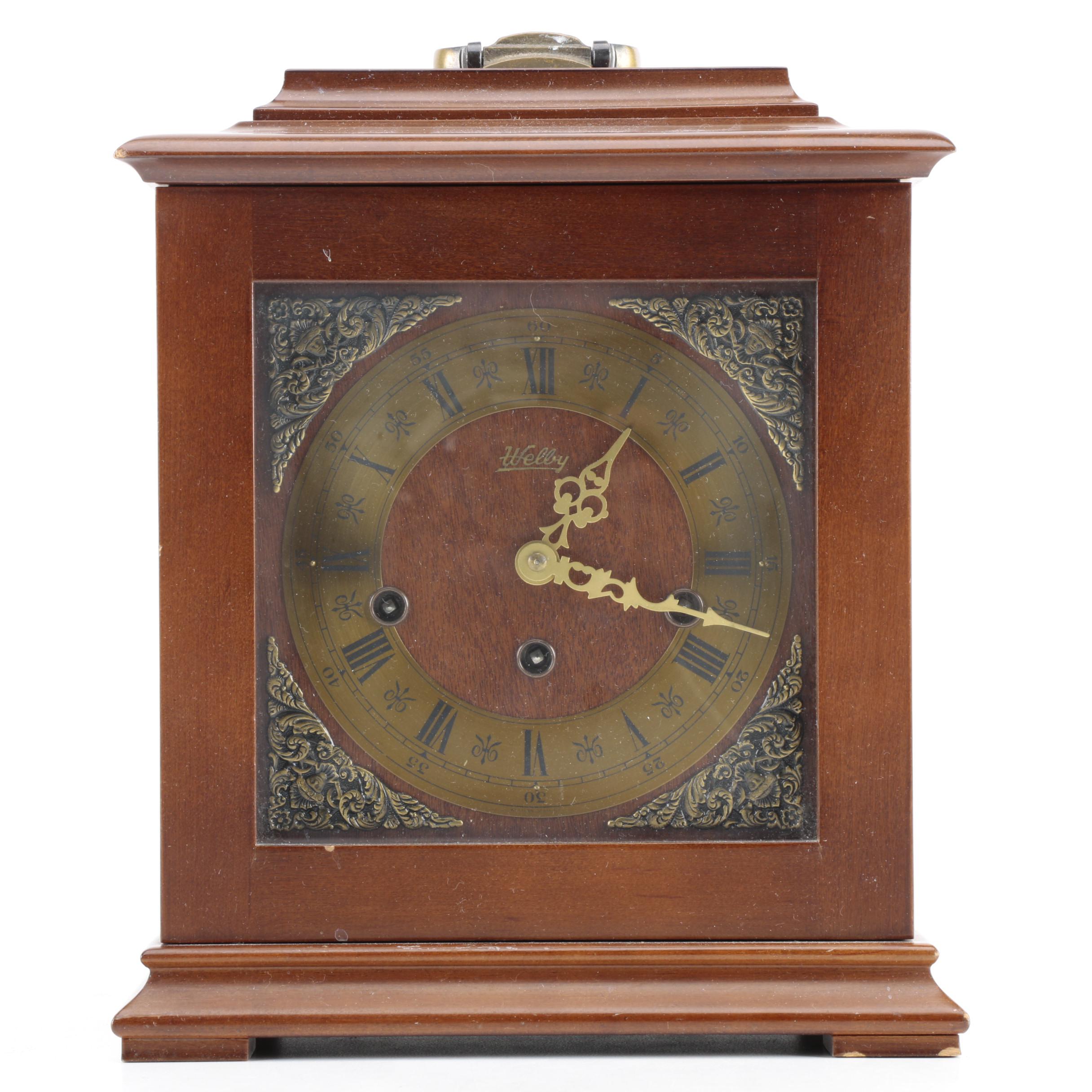 Vintage WelbyWooden Carriage Clock