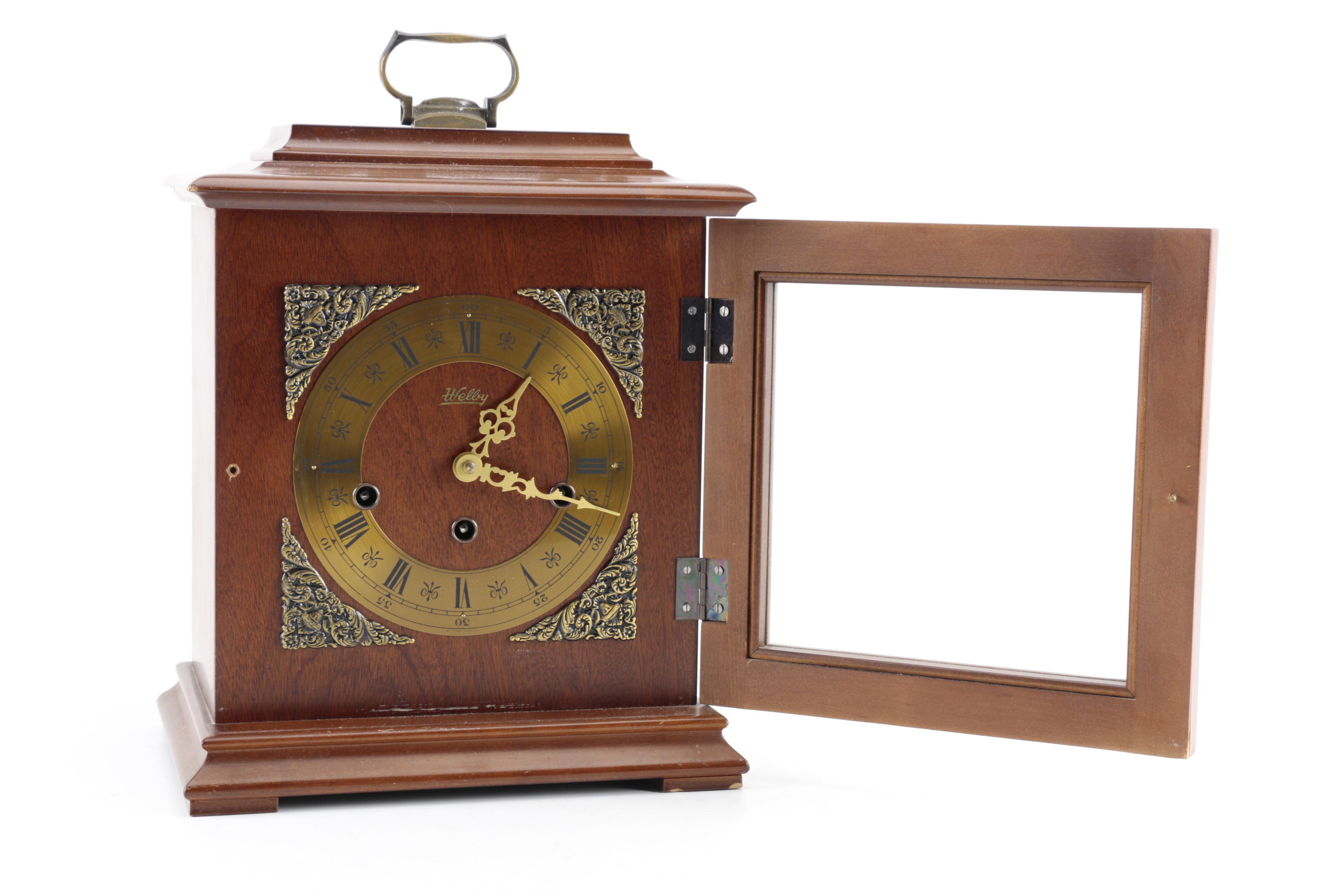 Vintage WelbyWooden Carriage Clock