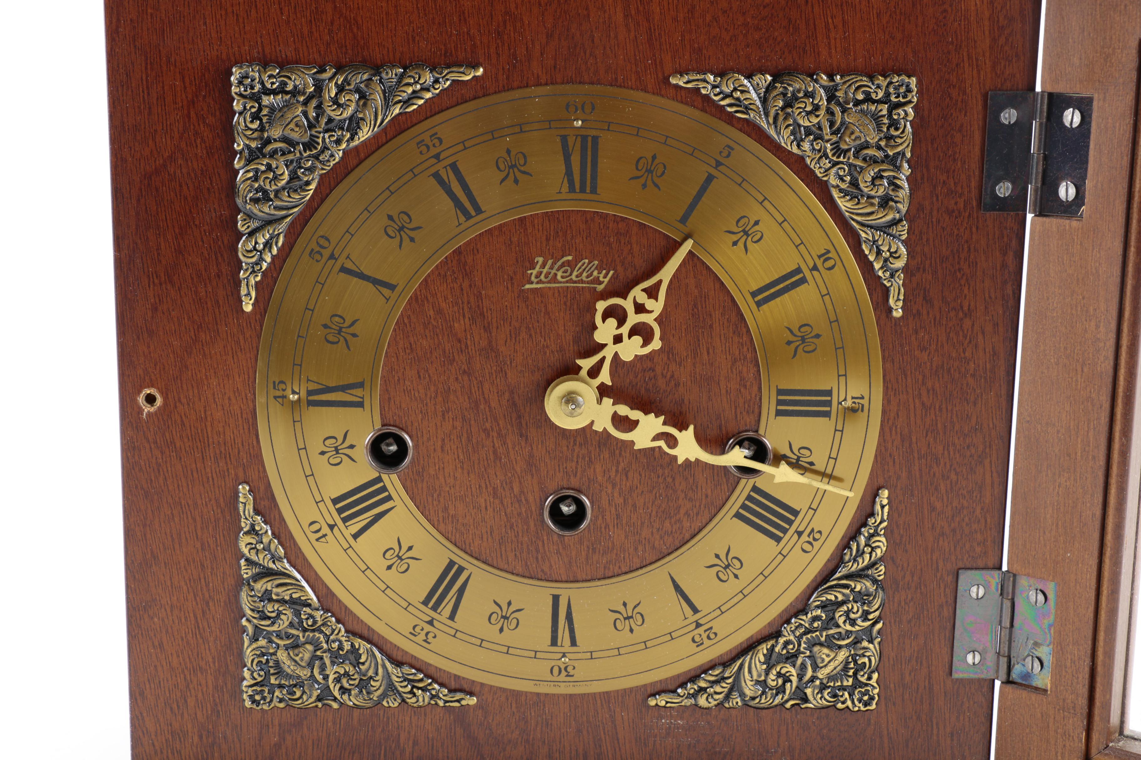 Vintage WelbyWooden Carriage Clock