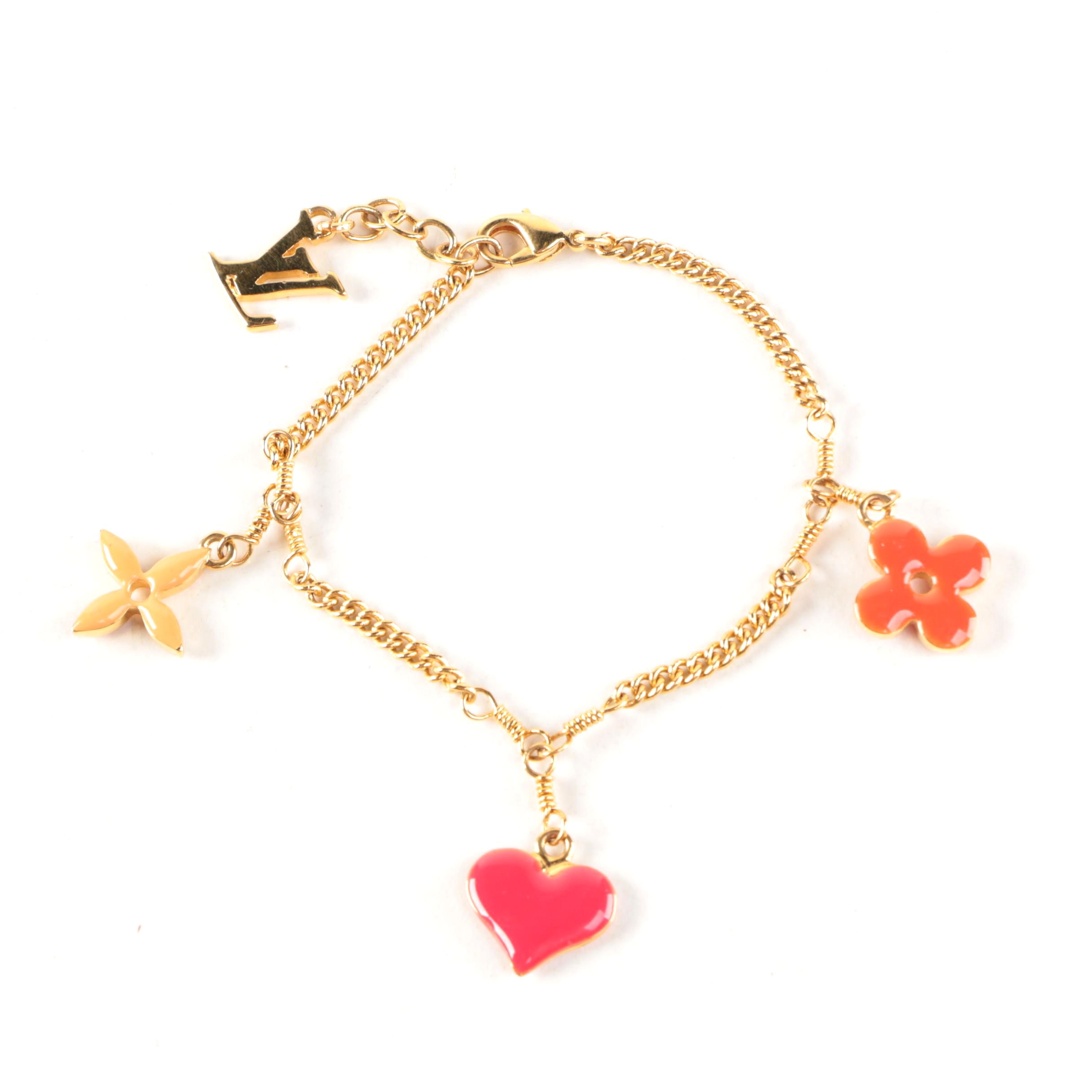 Louis Vuitton Monogram Charm Bracelet