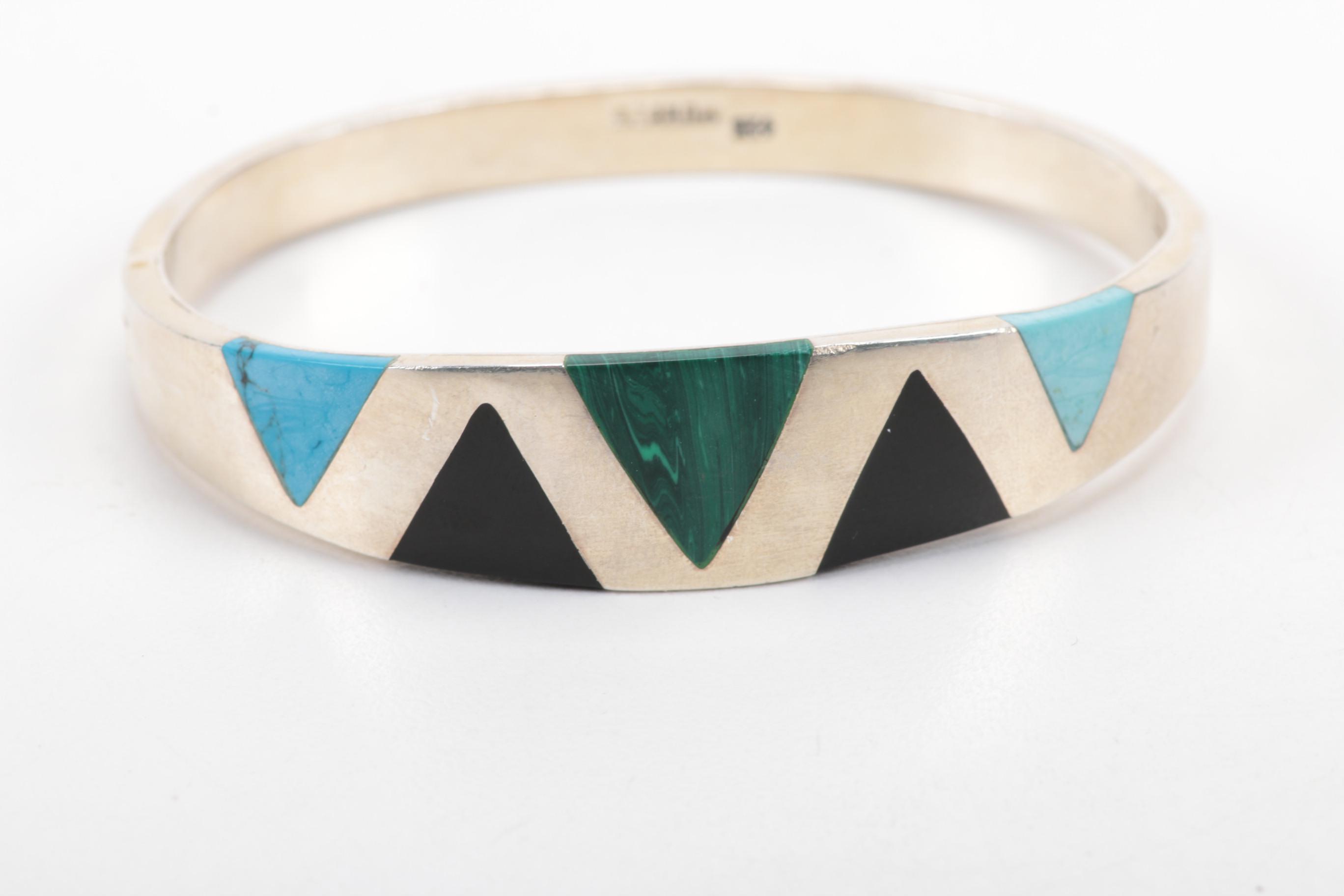 Sterling Silver Bracelets Including Turquoise