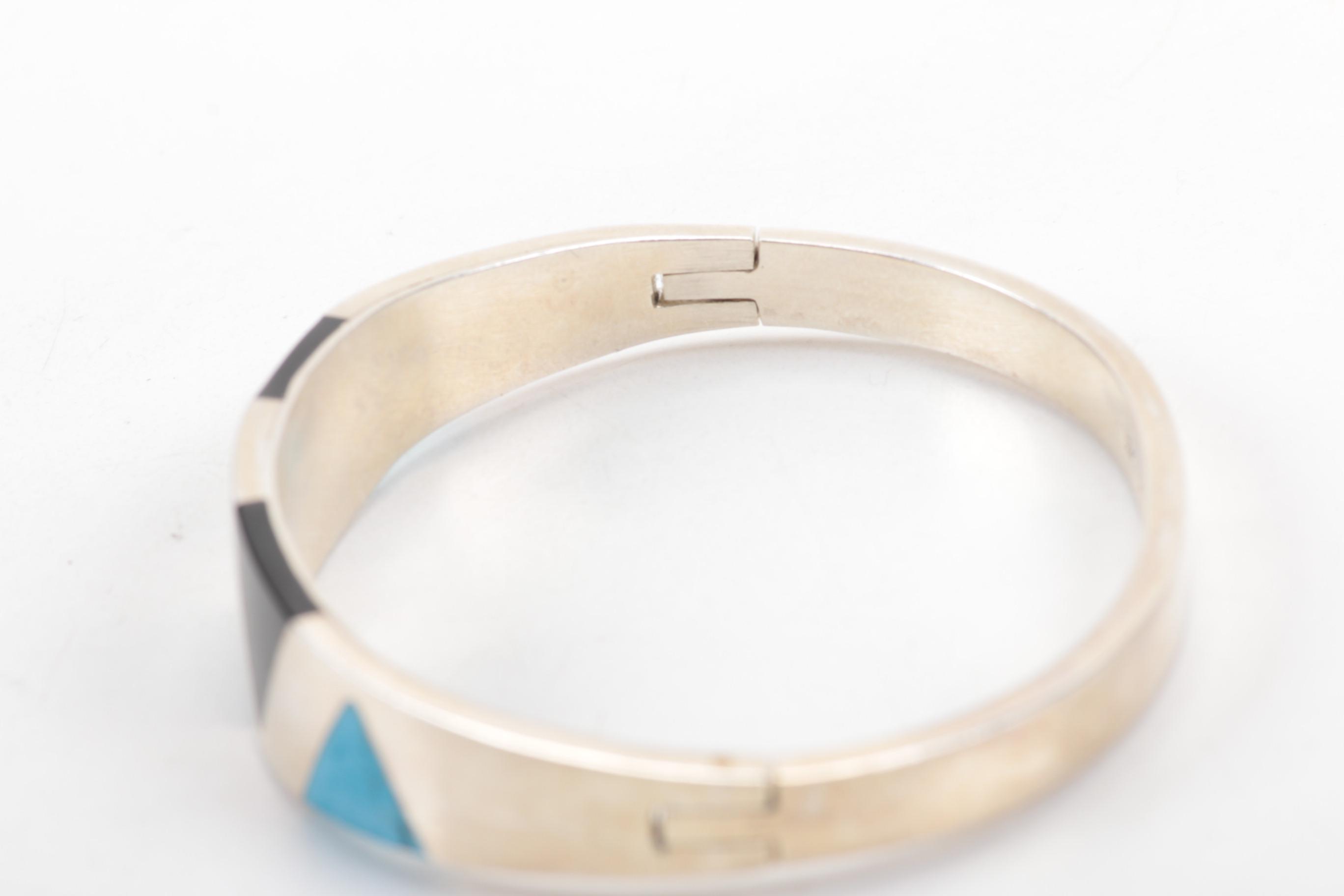 Sterling Silver Bracelets Including Turquoise